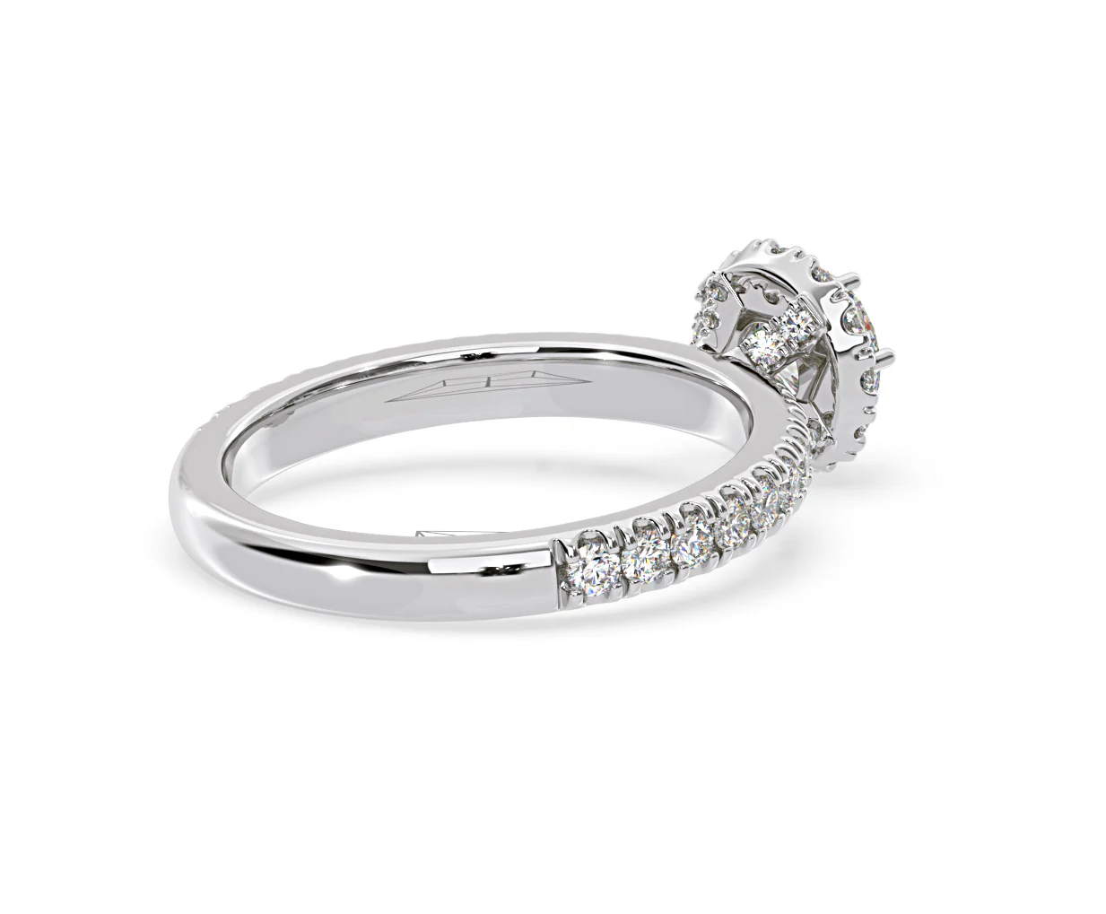 Alessandra Lab Diamond Engagement Ring 18KW Gold 1.10CT F/VS1 - Image 57