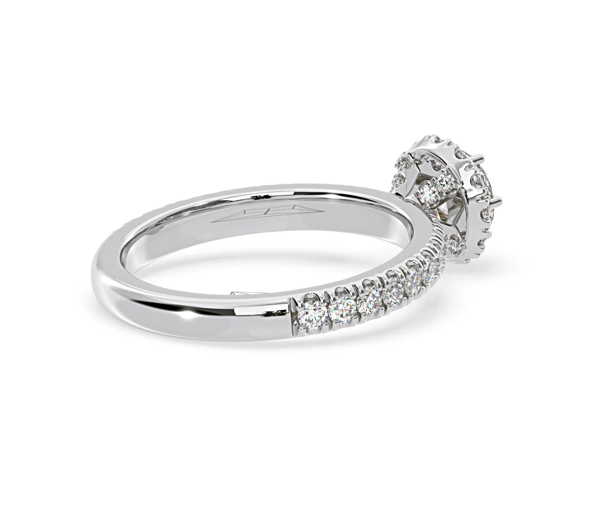 Alessandra Lab Diamond Engagement Ring 18KW Gold 1.10CT F/VS1 - Image 58