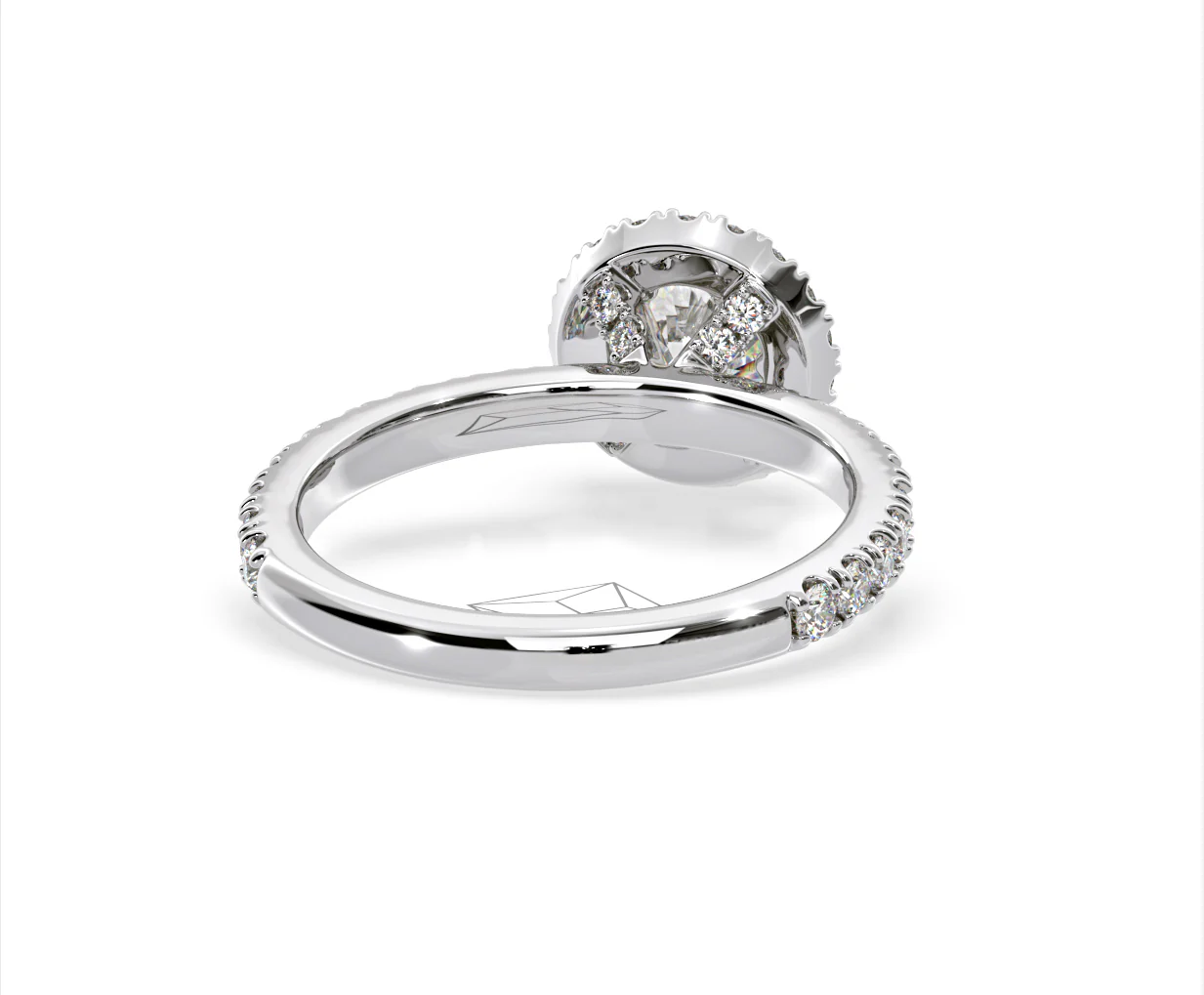 Alessandra Lab Diamond Engagement Ring 18KW Gold 2.10CT F/VS1 - Image 50