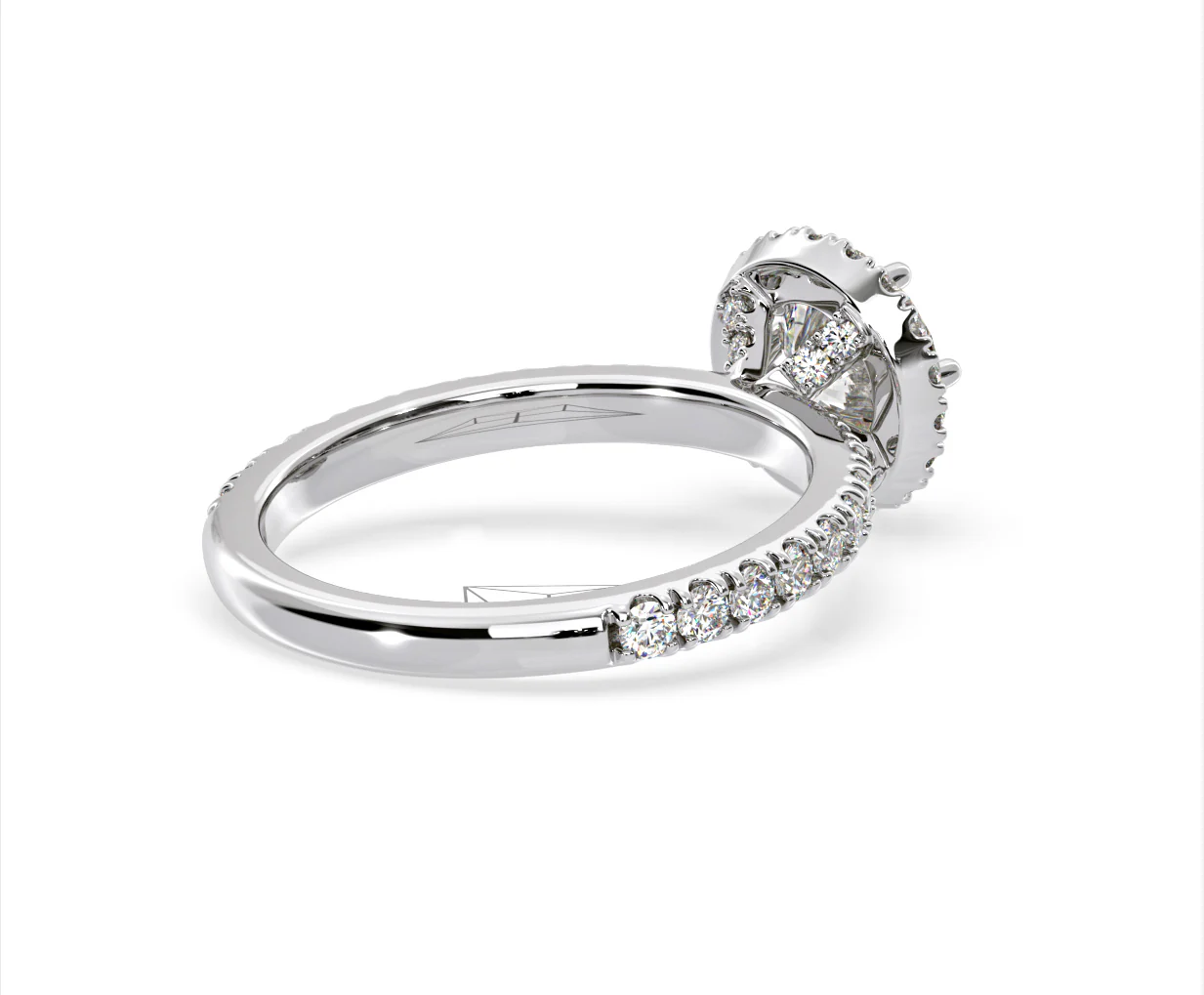 Alessandra Lab Diamond Engagement Ring 18KW Gold 2.10CT F/VS1 - Image 56