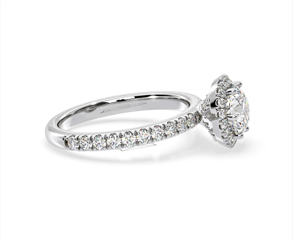 Alessandra Lab Diamond Engagement Ring 18KW Gold 2.10CT F/VS1 - Image 69