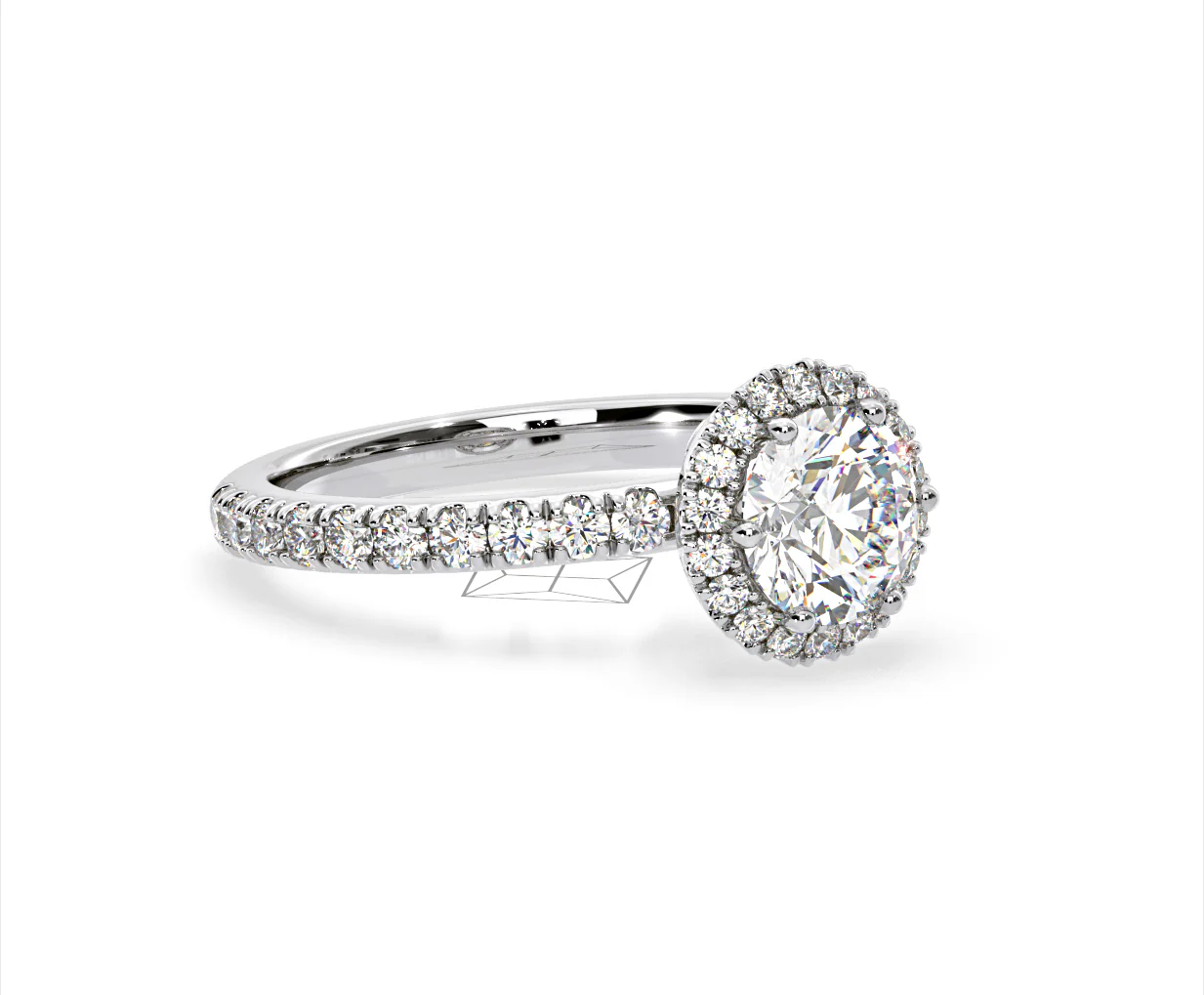 Alessandra Lab Diamond Engagement Ring 18KW Gold 2.10CT F/VS1 - Image 78