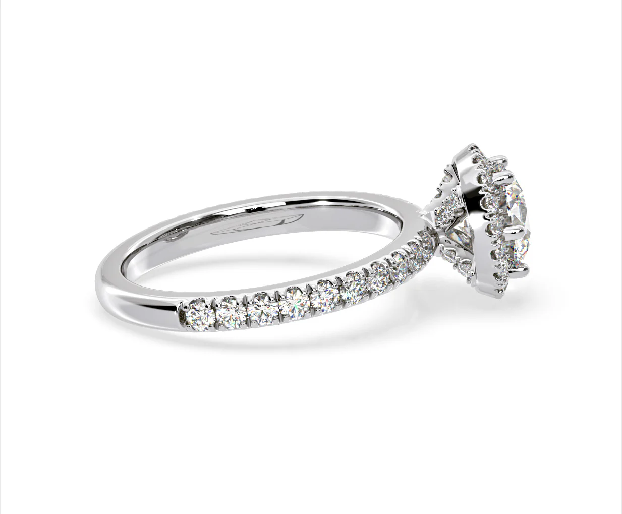 Alessandra Lab Diamond Engagement Ring Platinum 1.70CT F/VS1 - Image 65