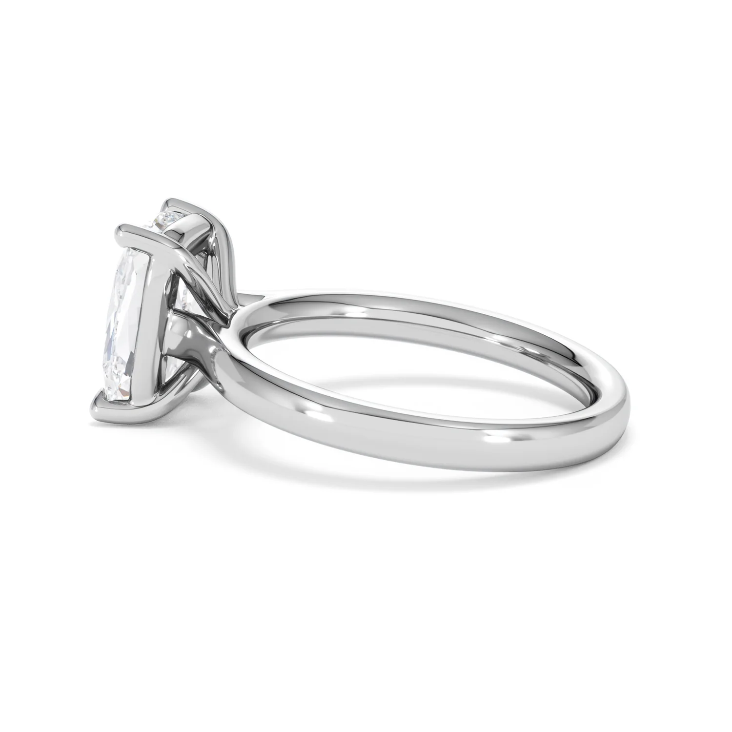Amora 3.00ct Elongated Cushion Cut Lab Diamond Solitaire Engagement Ring in Platinum - Image 65