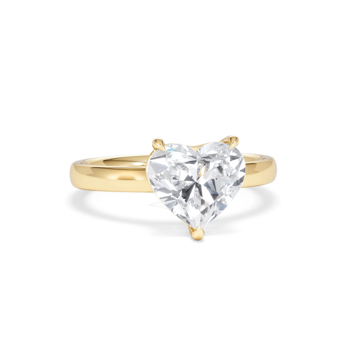 Amora Heart 2.00ct Lab Diamond Engagement Ring F/VS Set in 18K Gold - Image 10