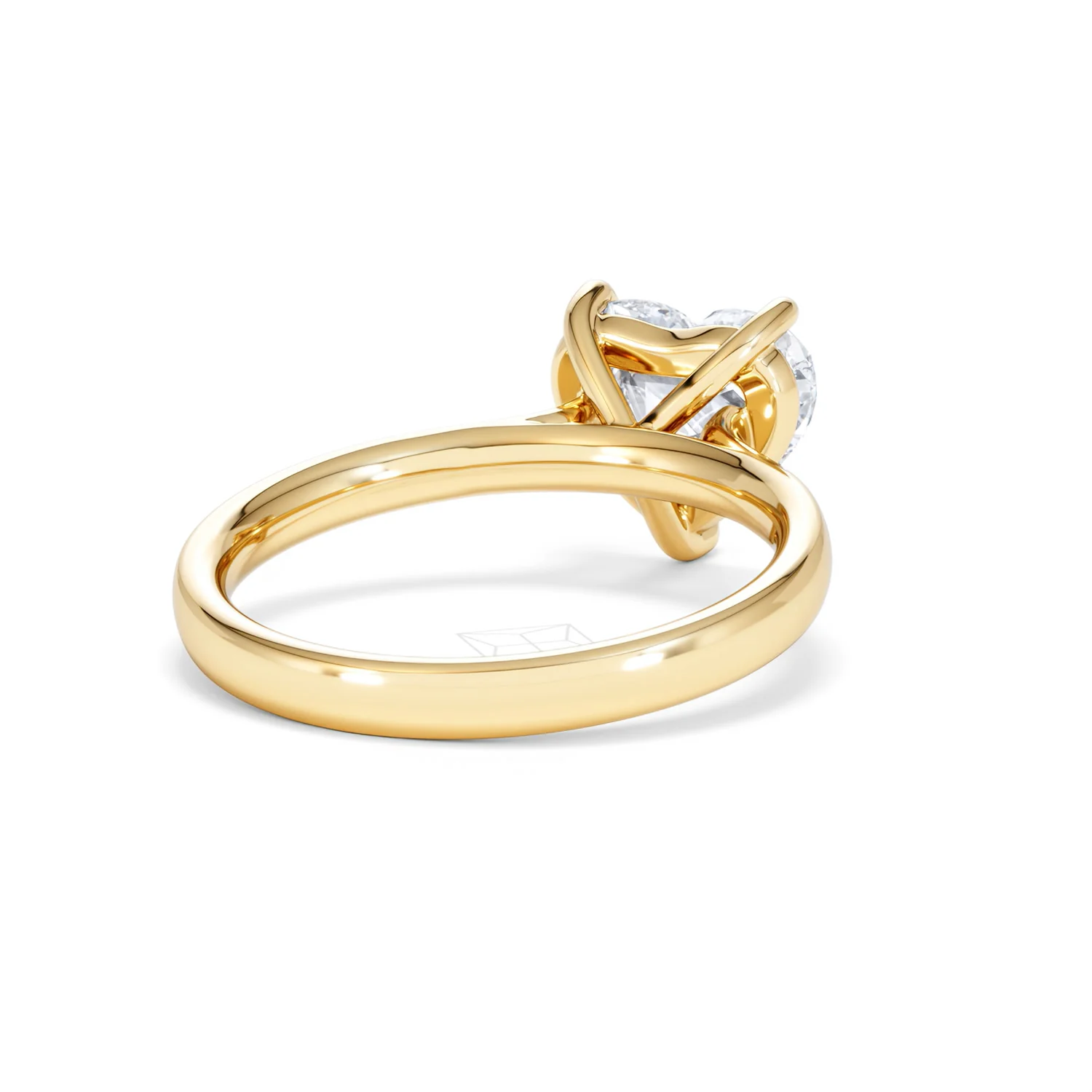 Amora Heart 2.00ct Lab Diamond Engagement Ring F/VS Set in 18K Gold - Image 42