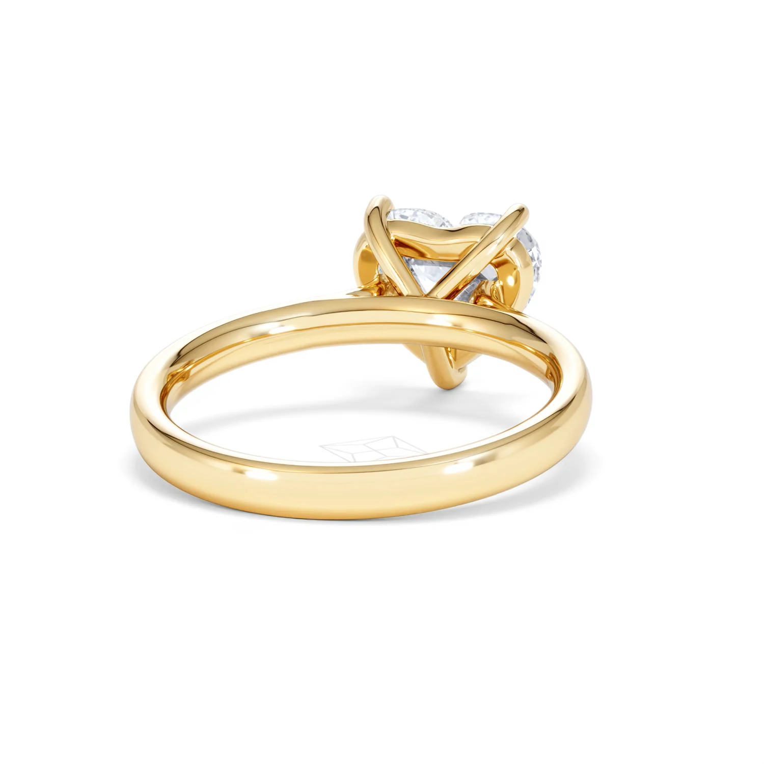 Amora Heart 2.00ct Lab Diamond Engagement Ring F/VS Set in 18K Gold - Image 44