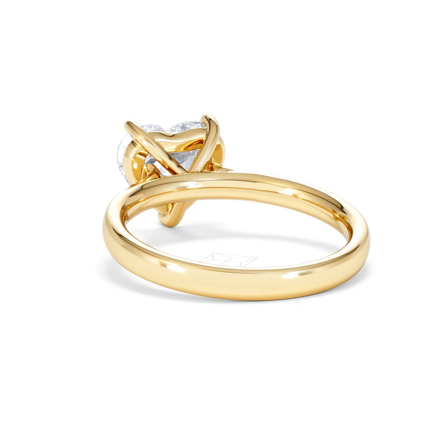 Amora Heart 2.00ct Lab Diamond Engagement Ring F/VS Set in 18K Gold - Image 53