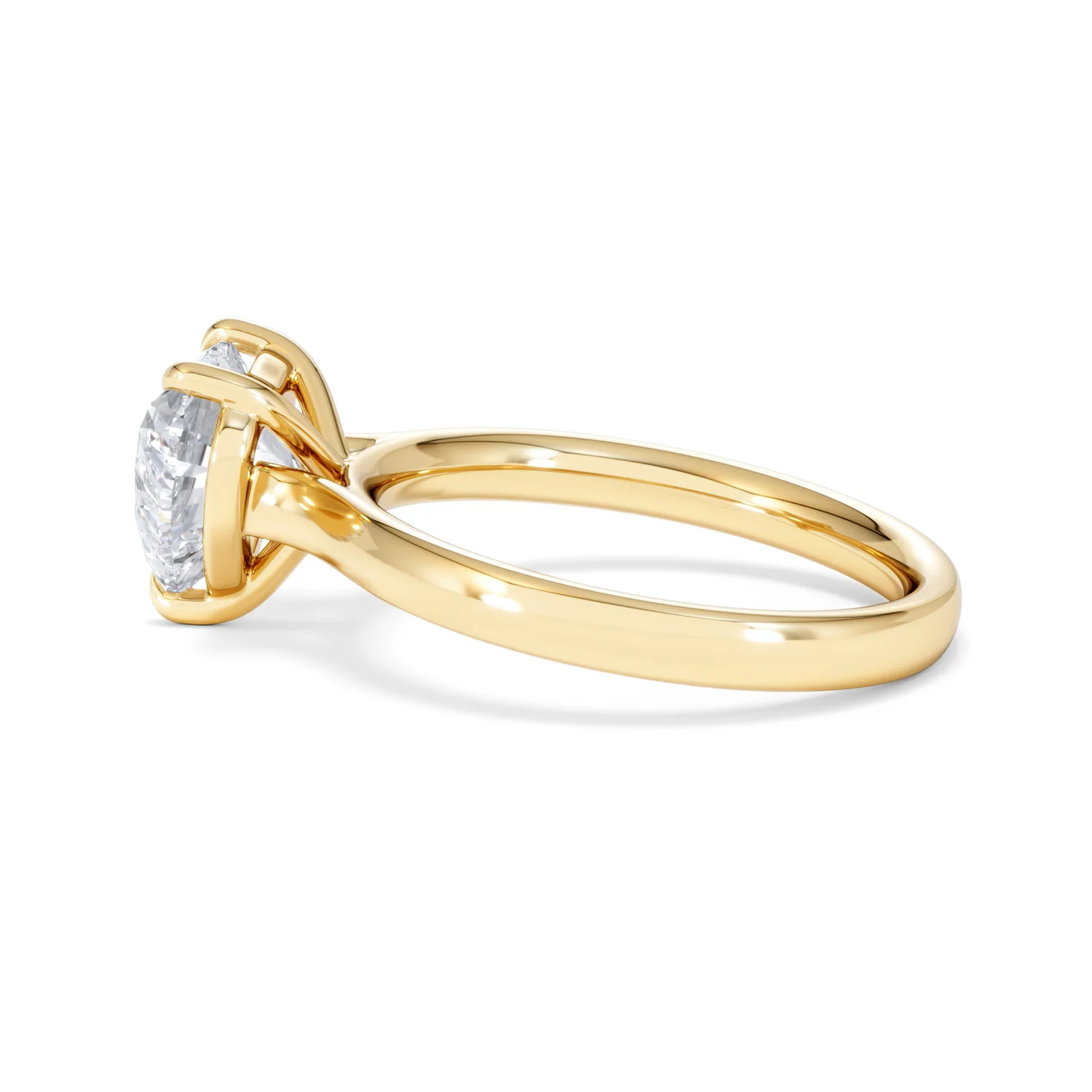 Amora Heart 2.00ct Lab Diamond Engagement Ring F/VS Set in 18K Gold - Image 66