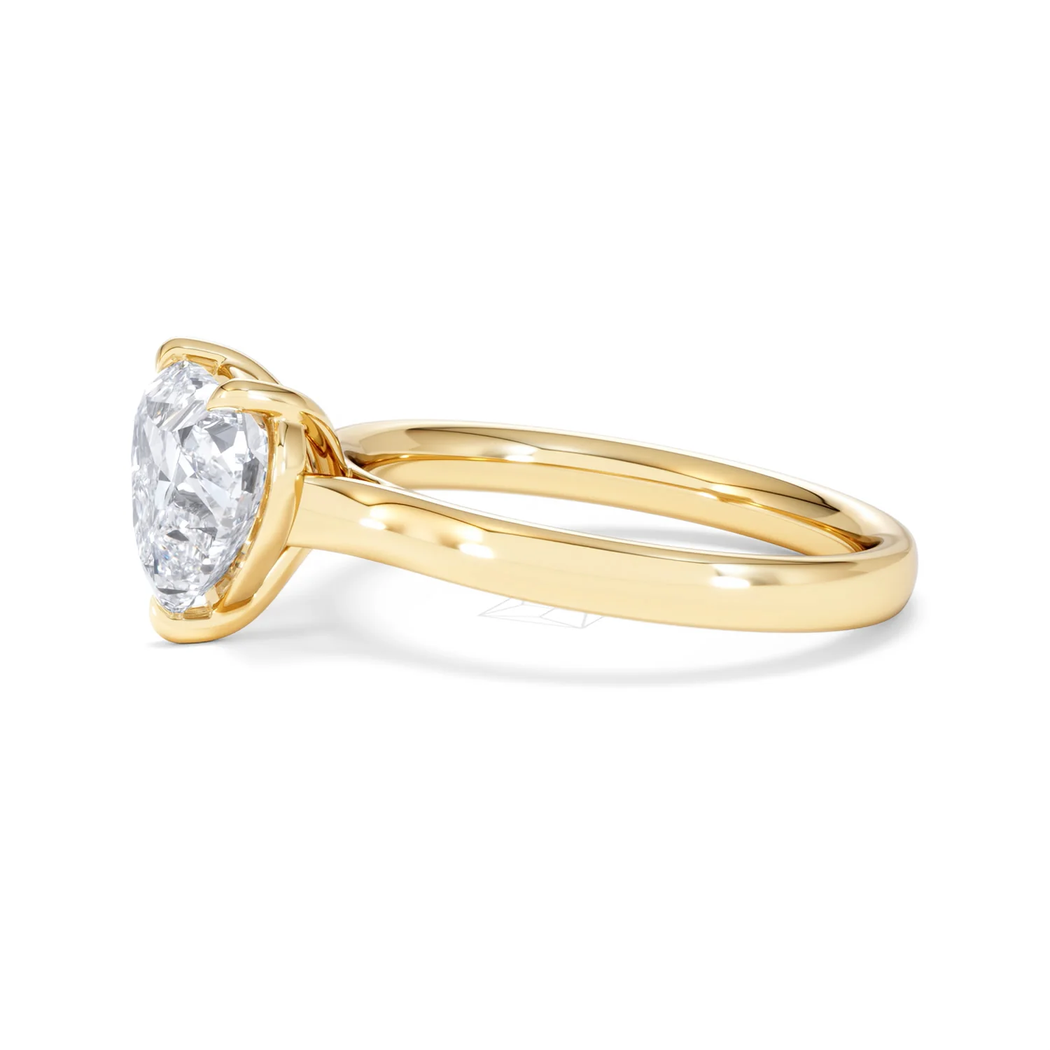 Amora Heart 2.00ct Lab Diamond Engagement Ring F/VS Set in 18K Gold - Image 72