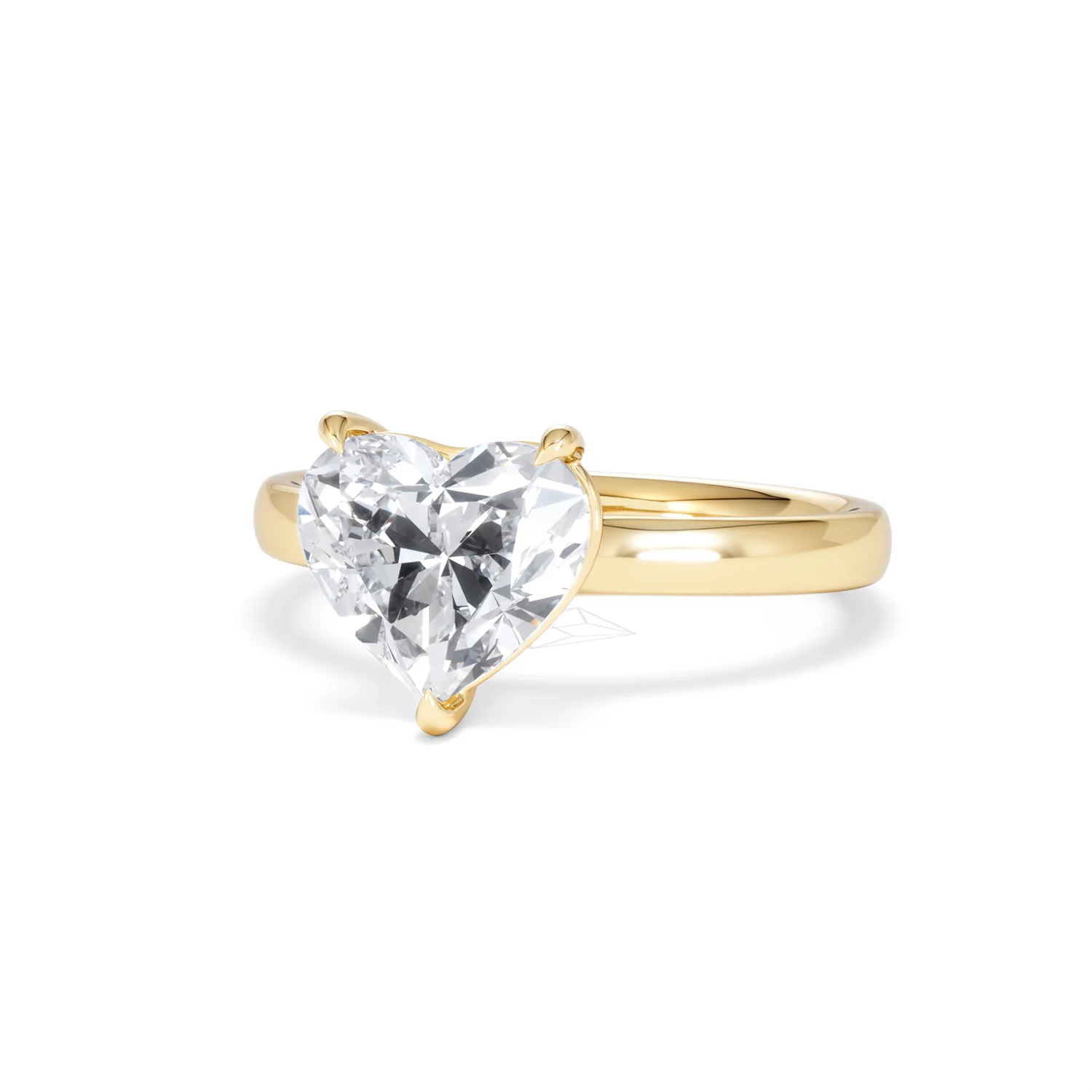 Amora Heart 2.00ct Lab Diamond Engagement Ring F/VS Set in 18K Gold - Image 84
