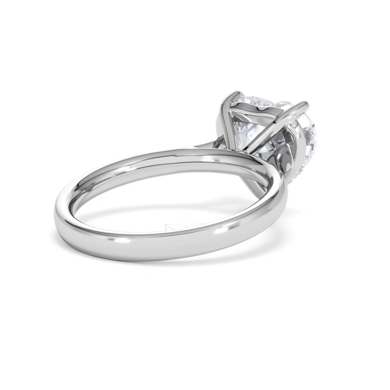 Amora Heart 3.00ct Lab Diamond Engagement Ring G/VS Set in Platinum - Image 39