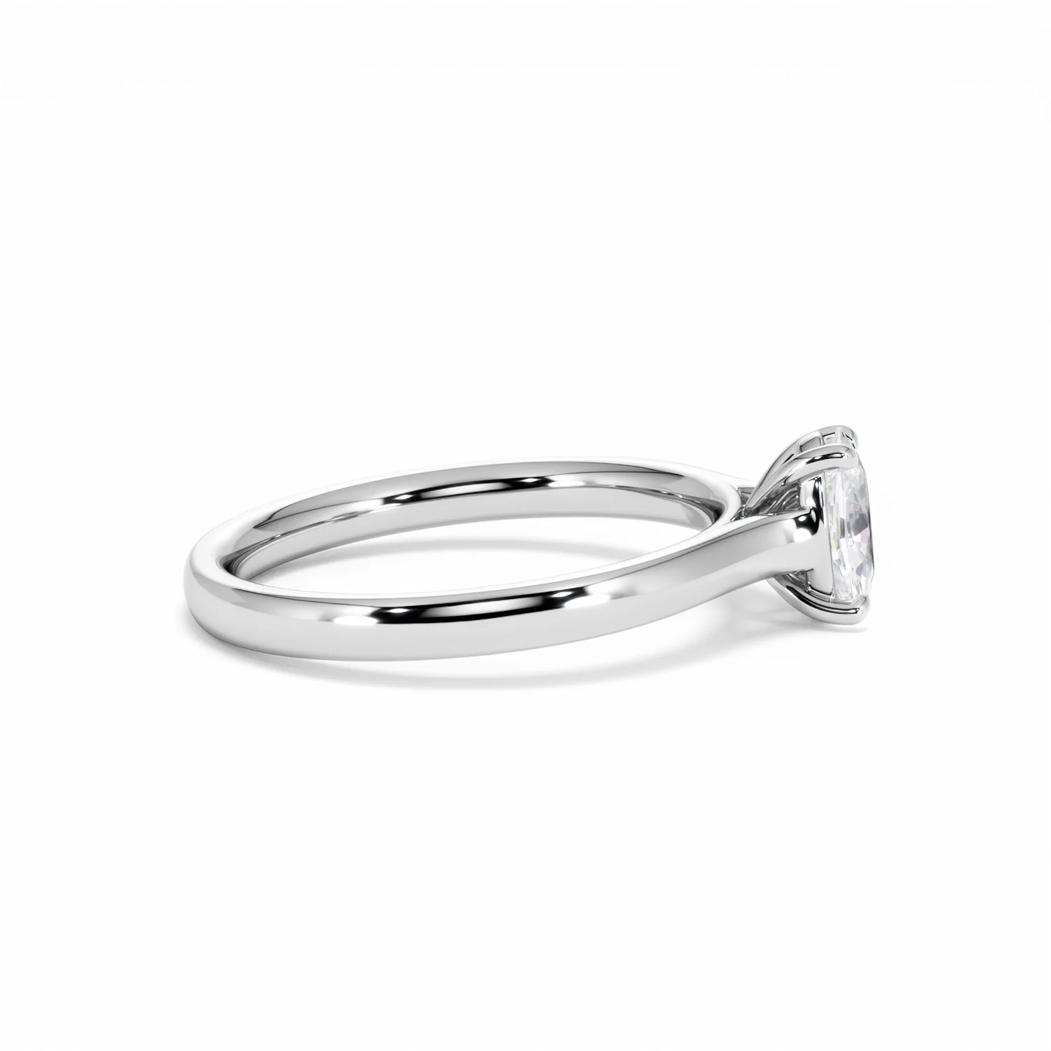 Amora Oval 0.50ct Diamond Engagement Ring G/VS1 Set in Platinum - Image 29