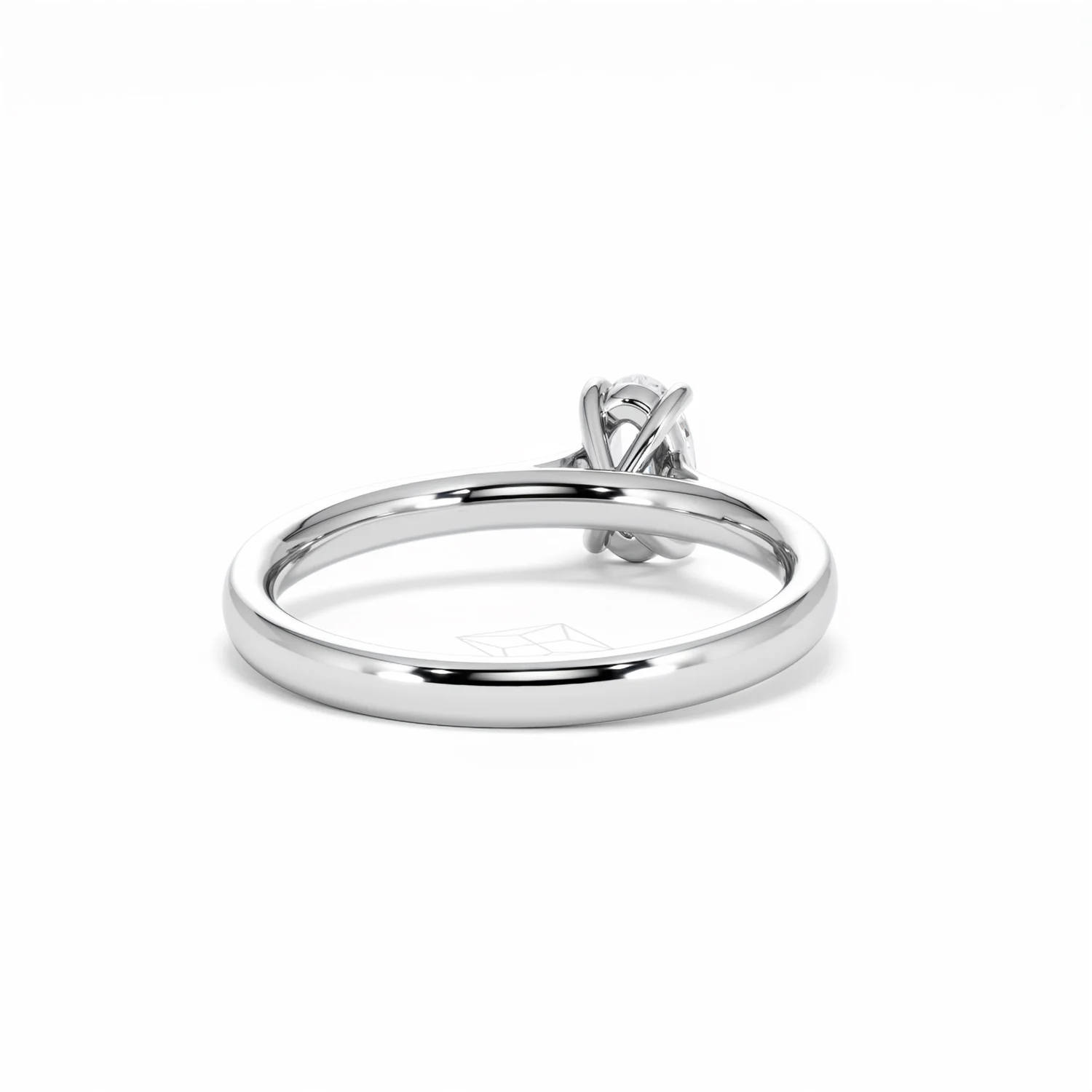 Amora Oval 0.50ct Diamond Engagement Ring G/VS1 Set in Platinum - Image 46