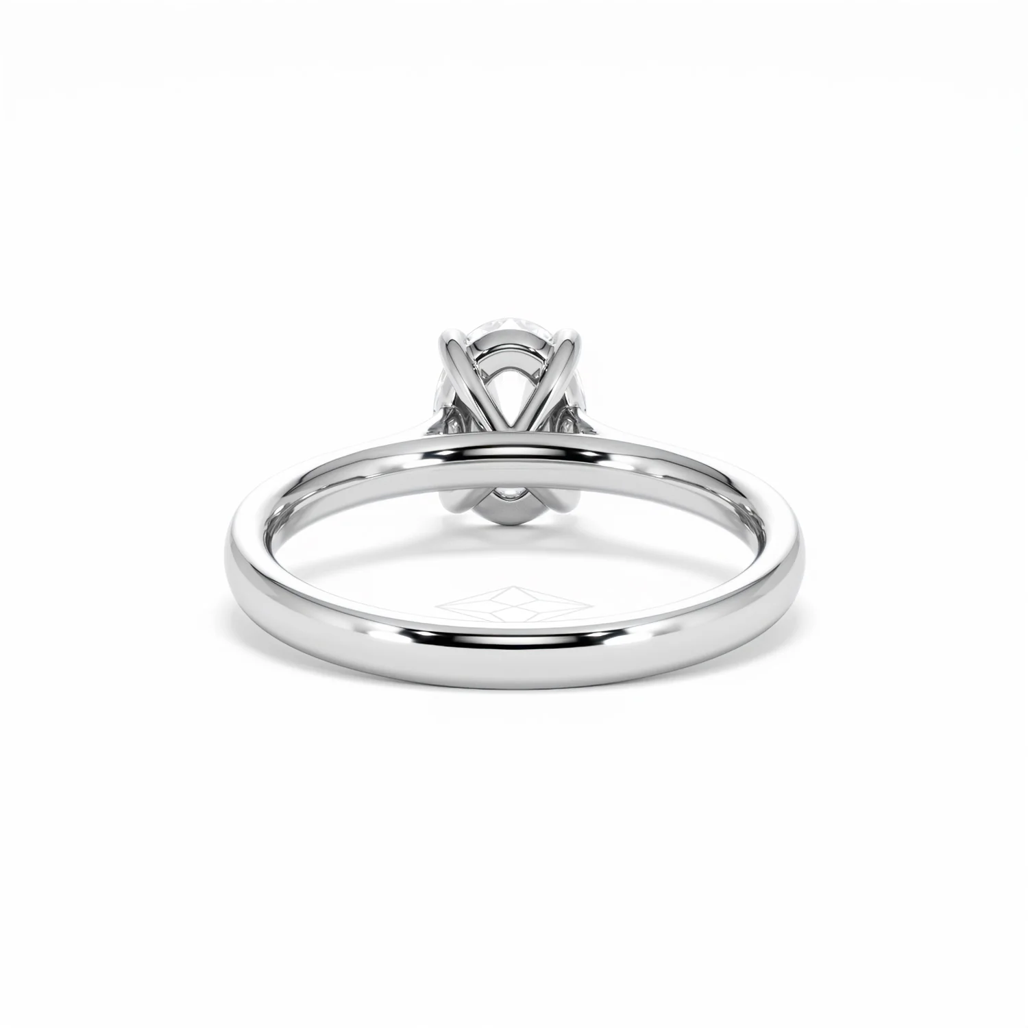 Amora Oval 1.00ct Lab Diamond Engagement Ring F/VS1 Set in 18K White Gold - Image 50