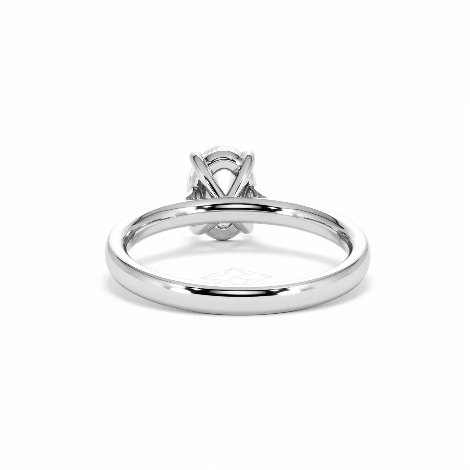 Amora Oval 1.00ct Lab Diamond Engagement Ring F/VS1 Set in 18K White Gold - Image 51