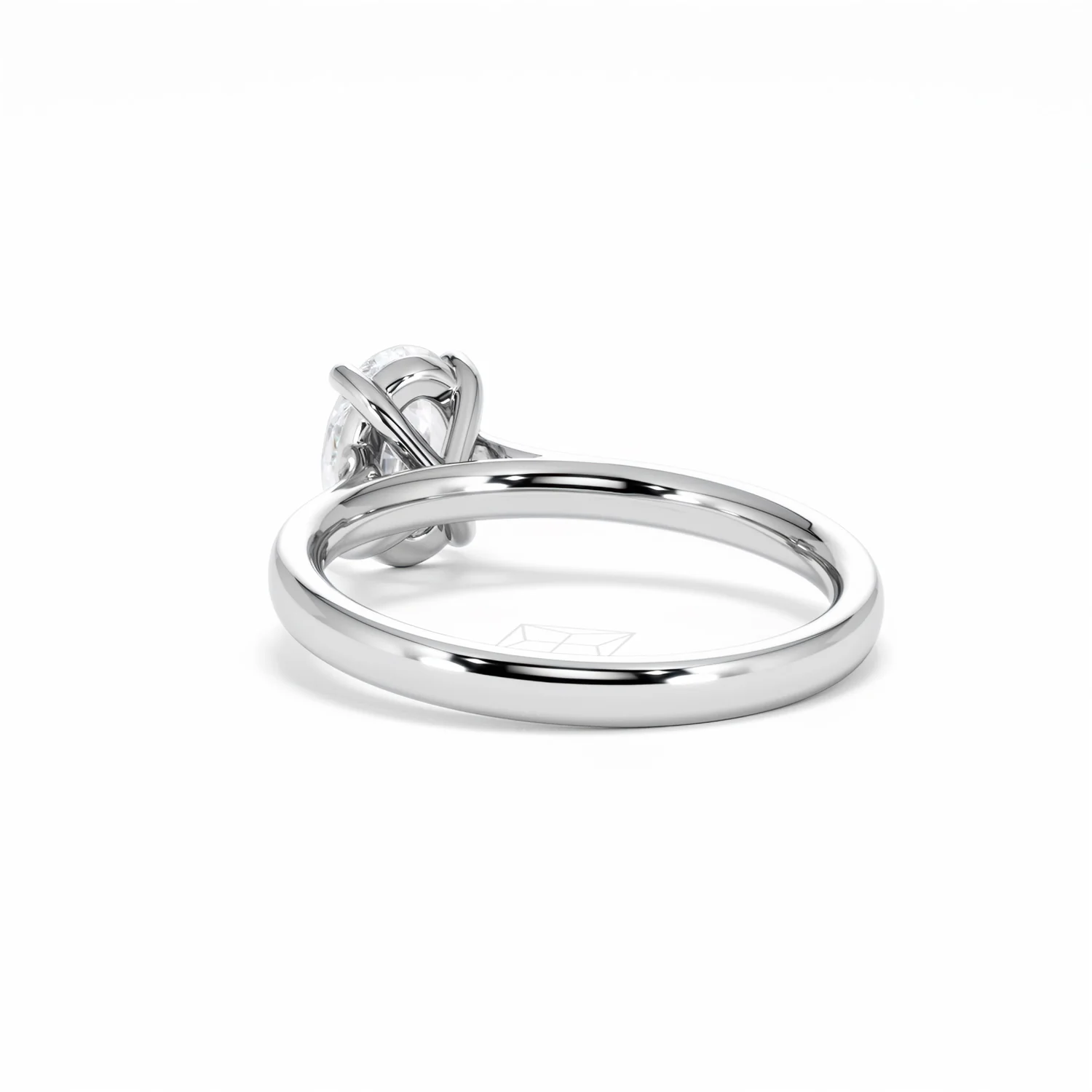 Amora Oval 1.00ct Lab Diamond Engagement Ring F/VS1 Set in 18K White Gold - Image 56