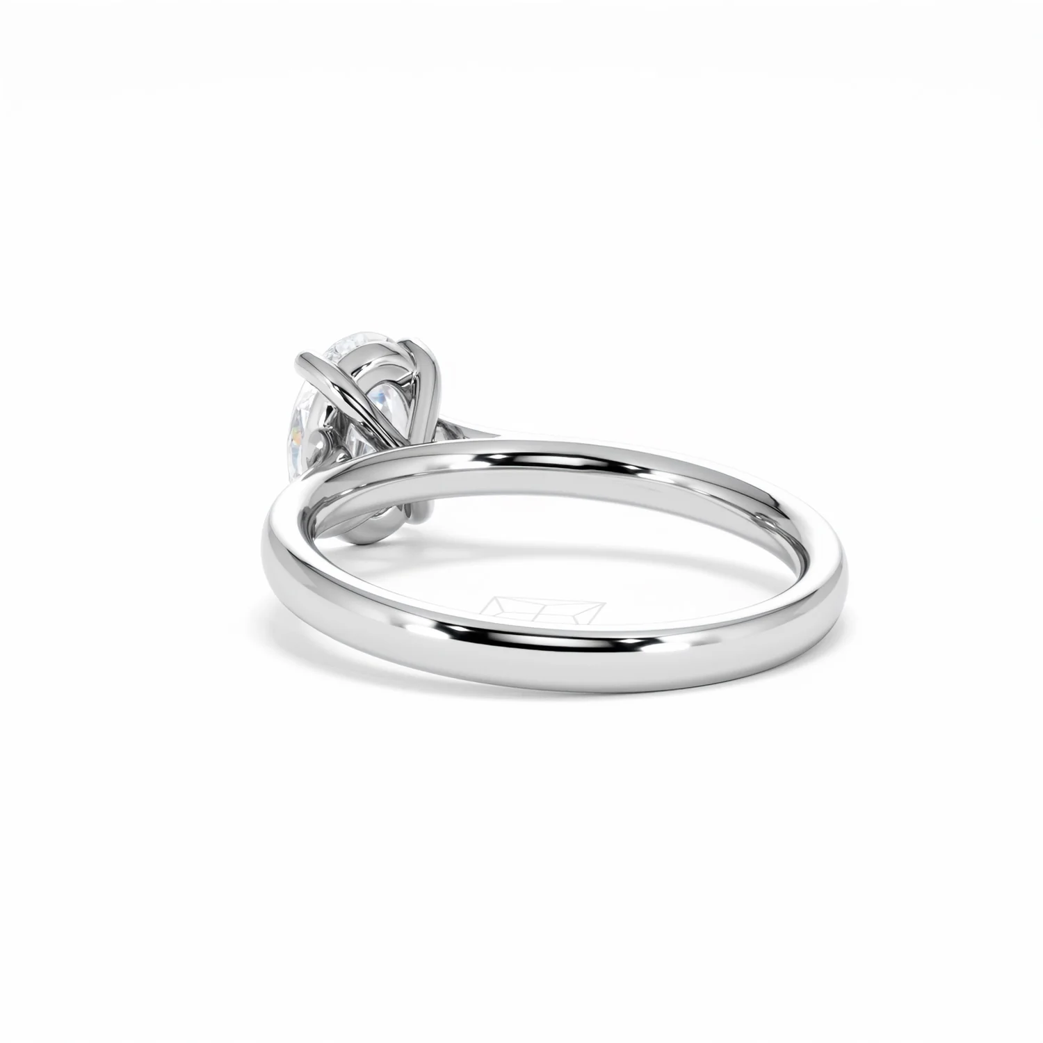 Amora Oval 1.00ct Lab Diamond Engagement Ring F/VS1 Set in 18K White Gold - Image 57