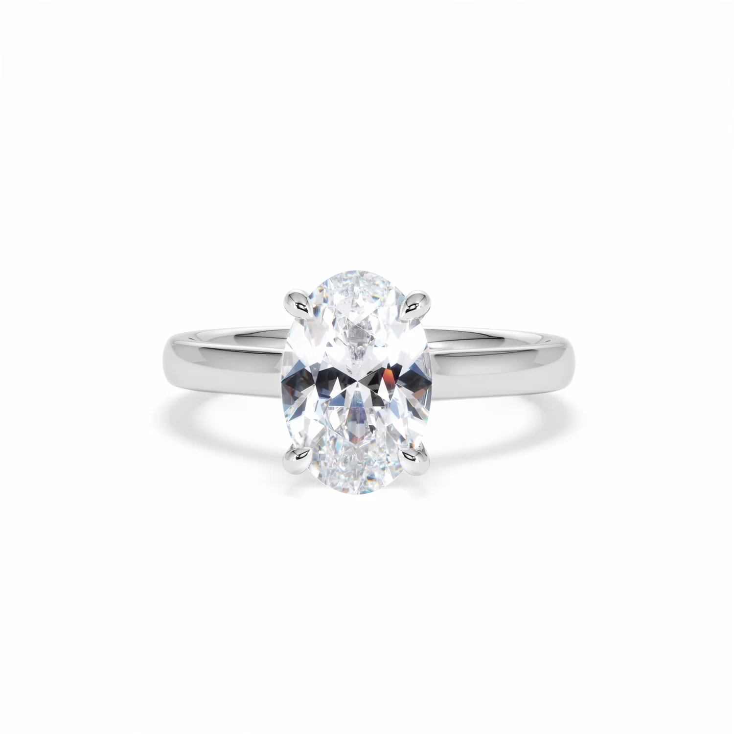 Amora Oval 2.00ct Hidden Halo Lab Diamond Engagement Ring F/VS1 Set in 18K White Gold - Image 89