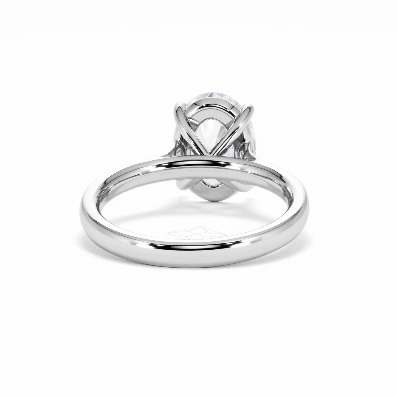 Amora Oval 3.00ct Lab Diamond Engagement Ring G/VS1 Set in 18K White Gold - Image 48