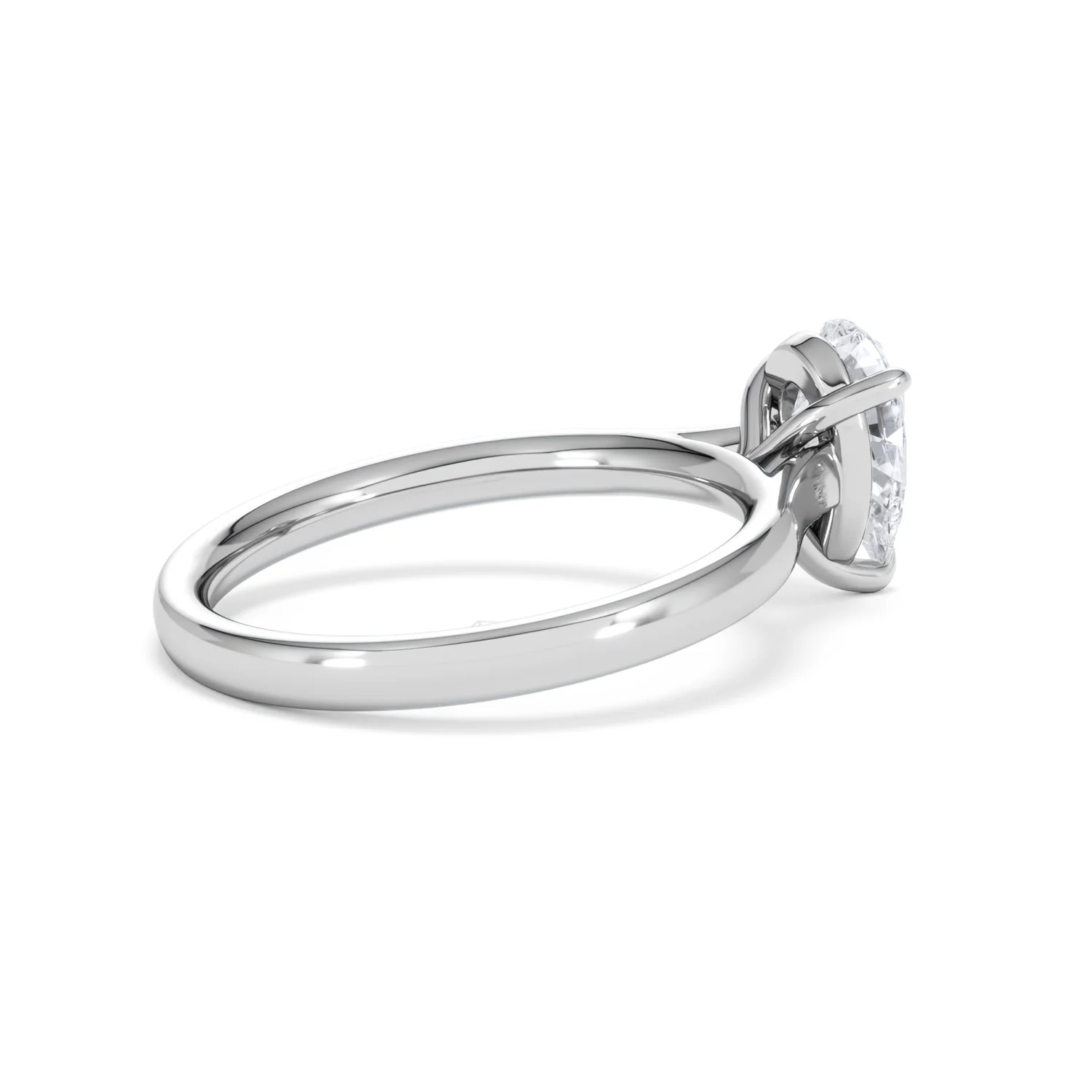 Amora Pear 1.00ct Lab Diamond Engagement Ring F/VS Set in Platinum - Image 34