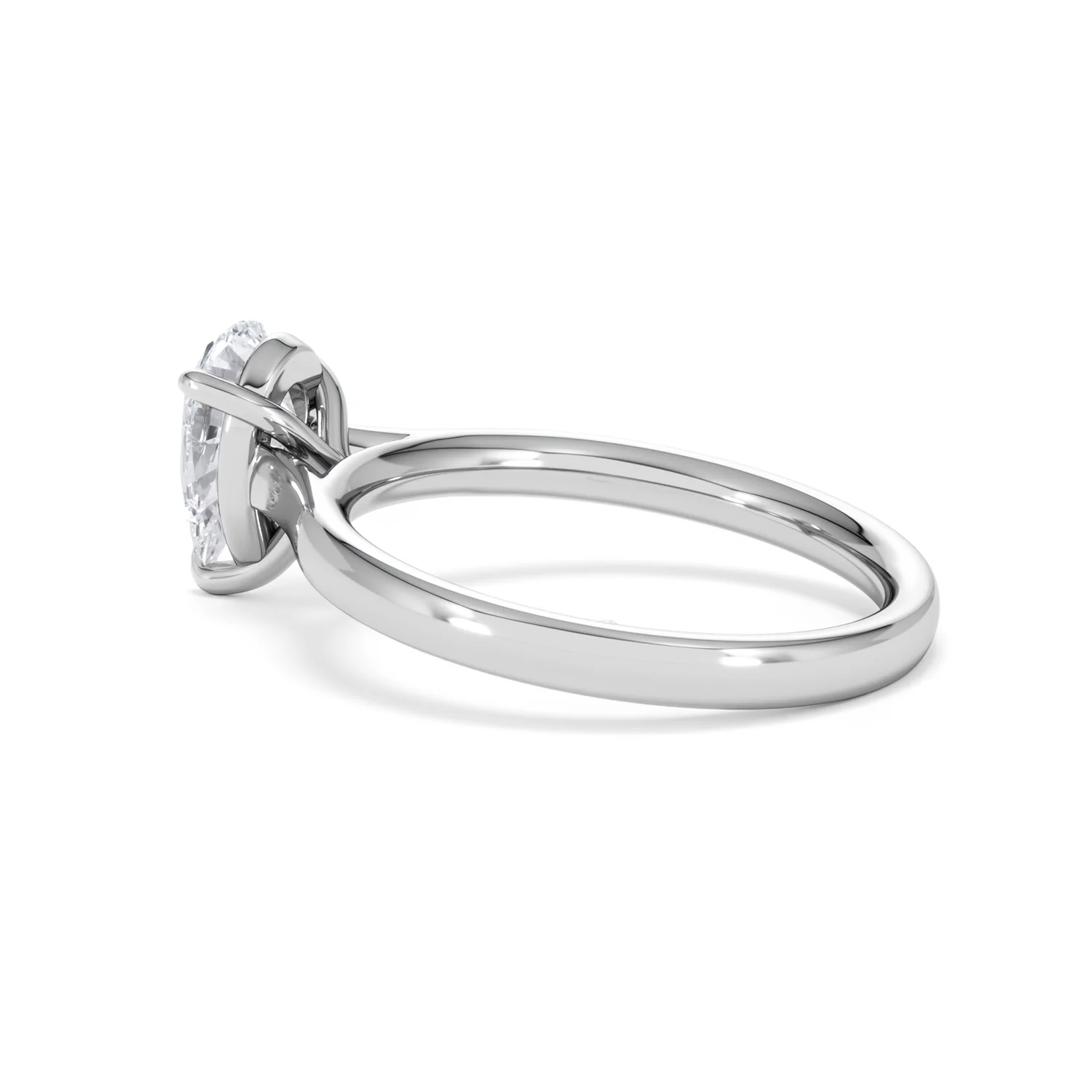Amora Pear 1.00ct Lab Diamond Engagement Ring F/VS Set in Platinum - Image 62