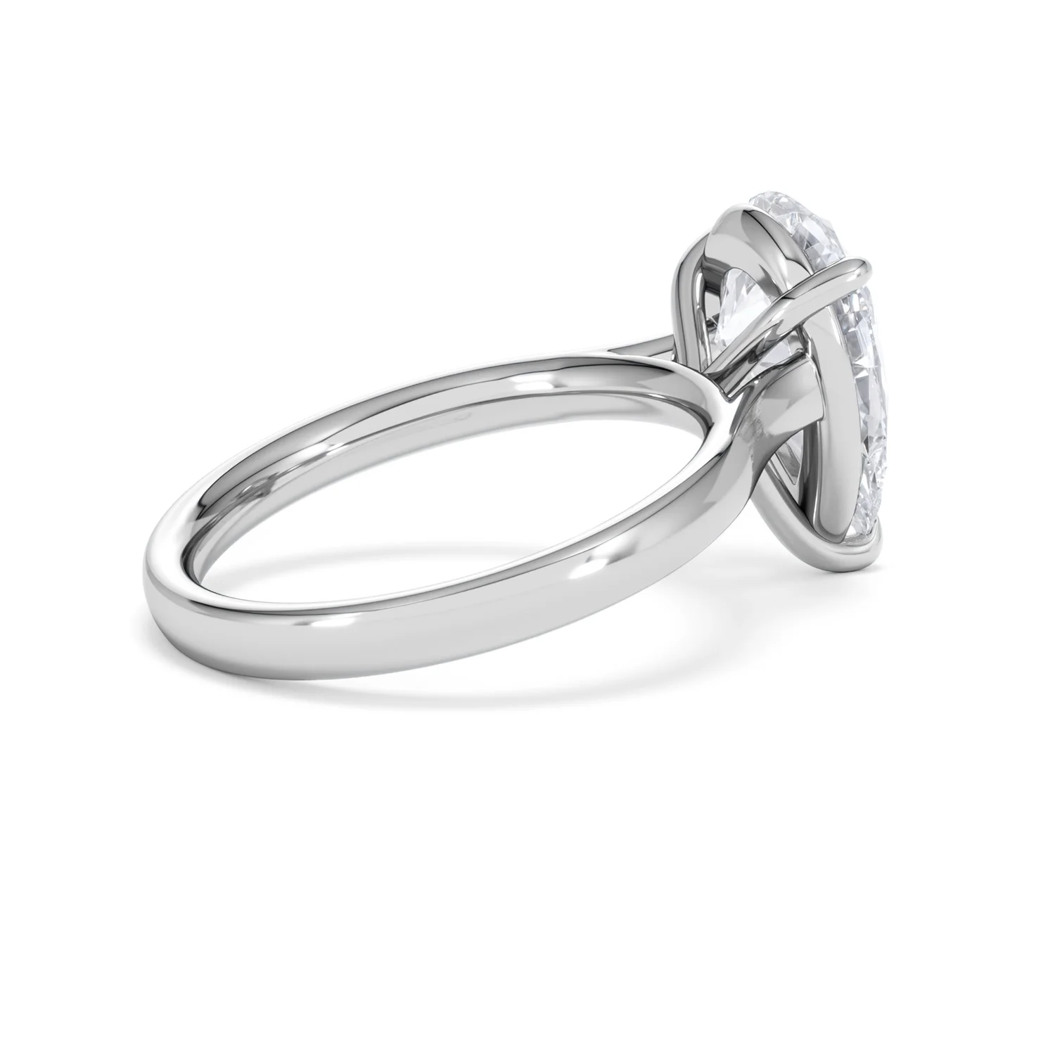 Amora Pear 3.00ct Lab Diamond Engagement Ring G/VS Set in Platinum - Image 34