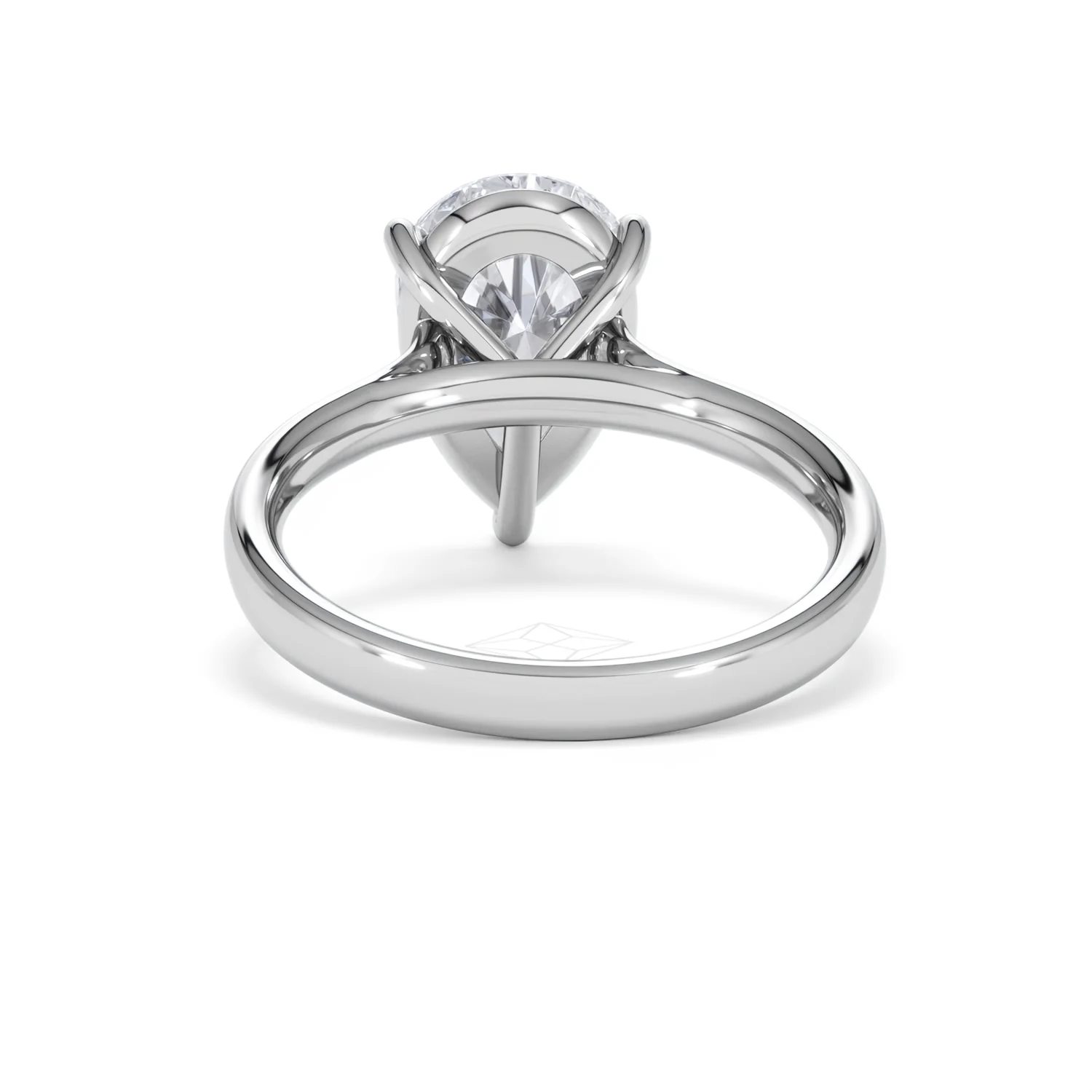 Amora Pear 3.00ct Lab Diamond Engagement Ring G/VS Set in Platinum - Image 49