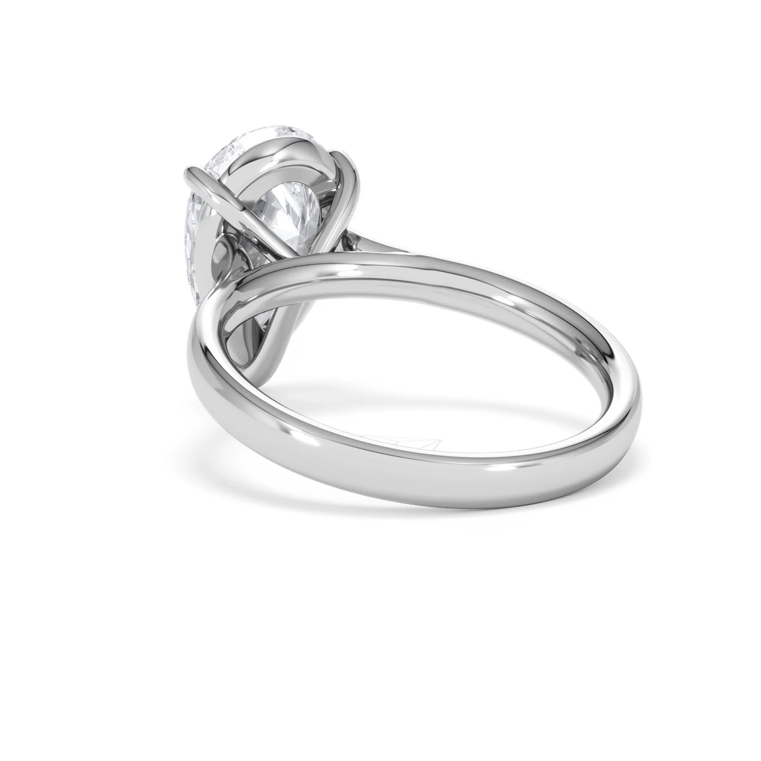 Amora Pear 3.00ct Lab Diamond Engagement Ring G/VS Set in Platinum - Image 55