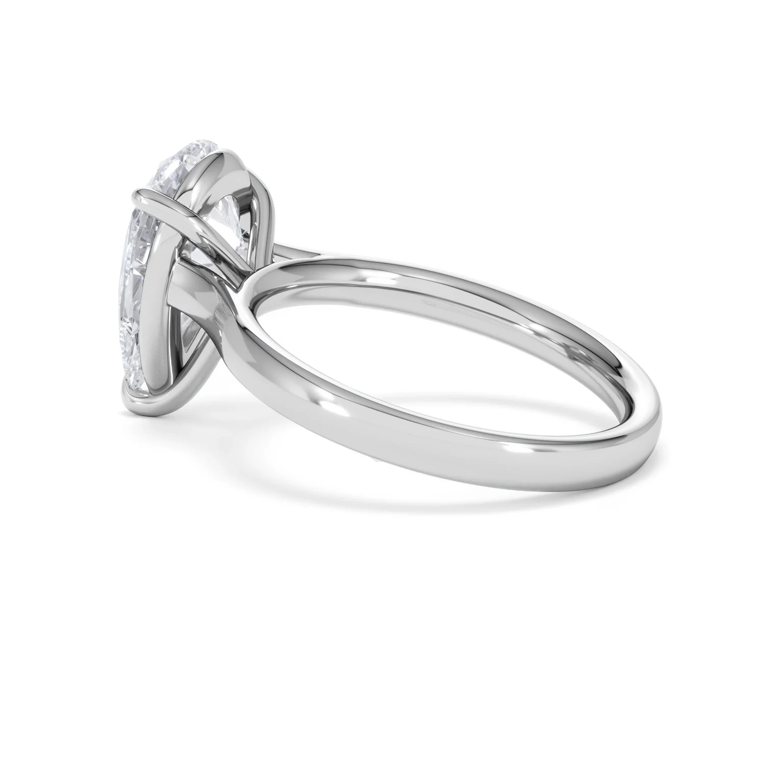 Amora Pear 3.00ct Lab Diamond Engagement Ring G/VS Set in Platinum - Image 62