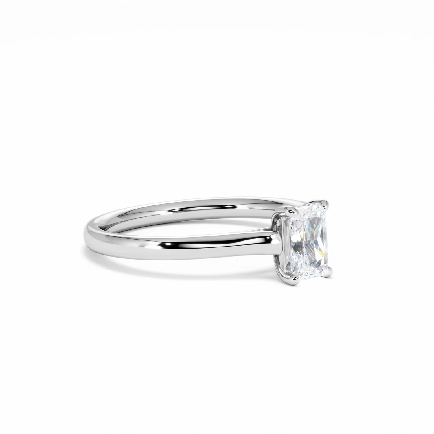 Amora Radiant 0.50ct Diamond Engagement Ring G/VS1 Set in 18K White Gold - Image 19