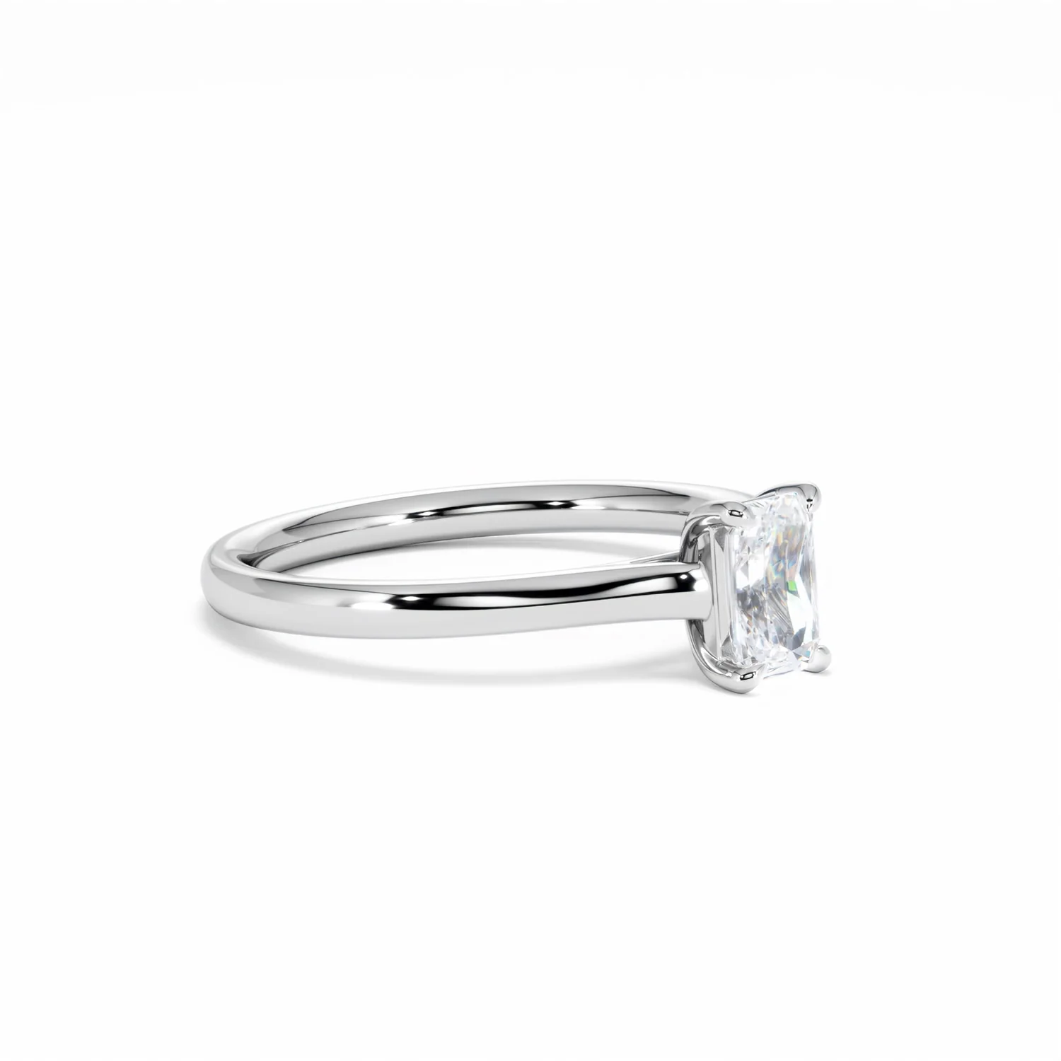 Amora Radiant 0.50ct Diamond Engagement Ring G/VS1 Set in 18K White Gold - Image 20