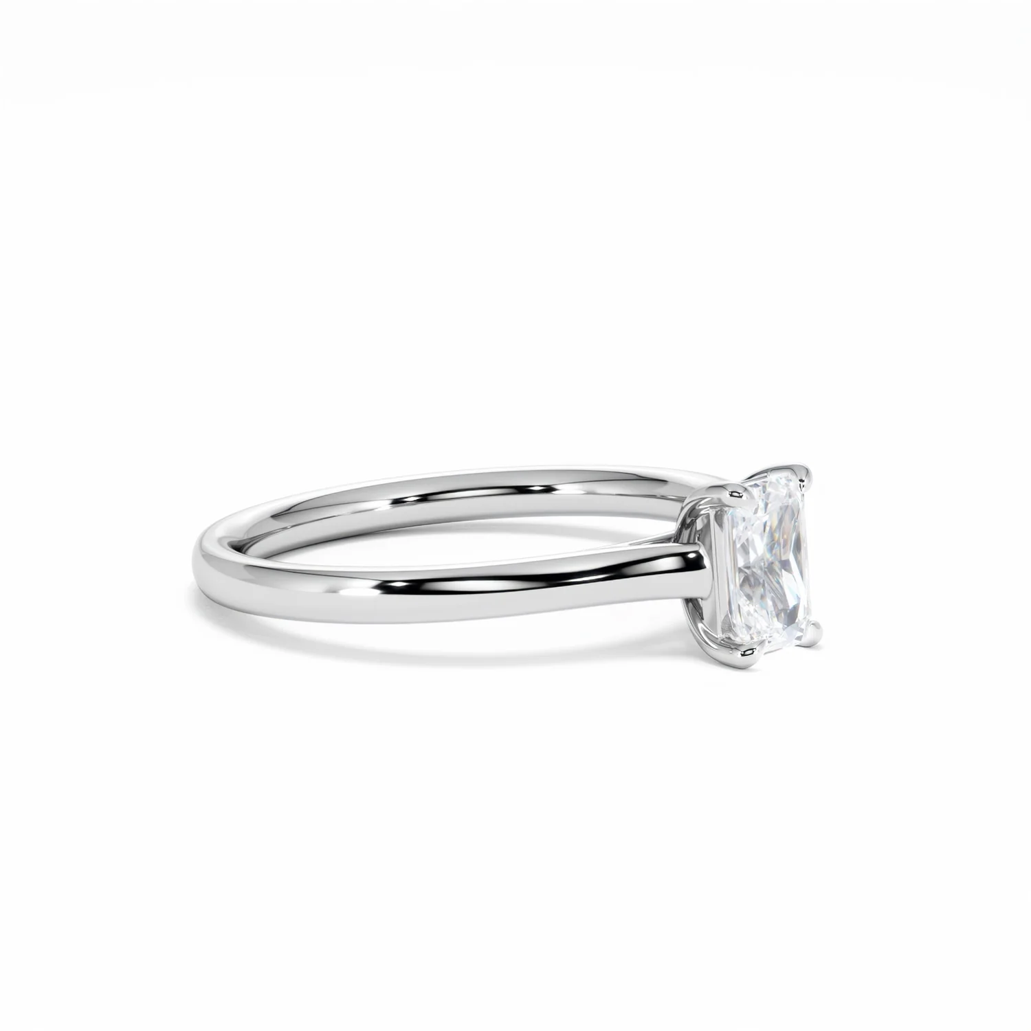 Amora Radiant 0.50ct Diamond Engagement Ring G/VS1 Set in 18K White Gold - Image 21
