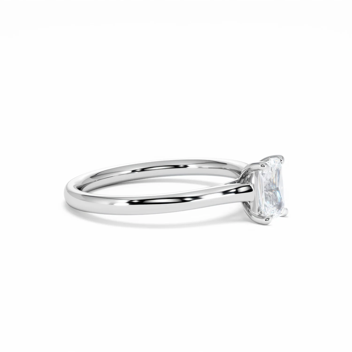Amora Radiant 0.50ct Diamond Engagement Ring G/VS1 Set in 18K White Gold - Image 23