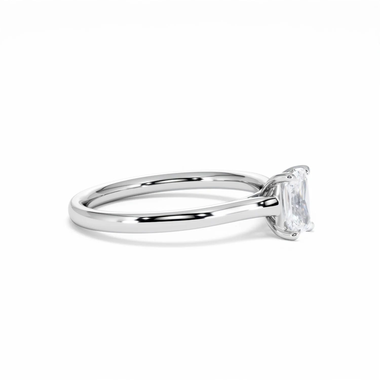Amora Radiant 0.50ct Diamond Engagement Ring G/VS1 Set in 18K White Gold - Image 24