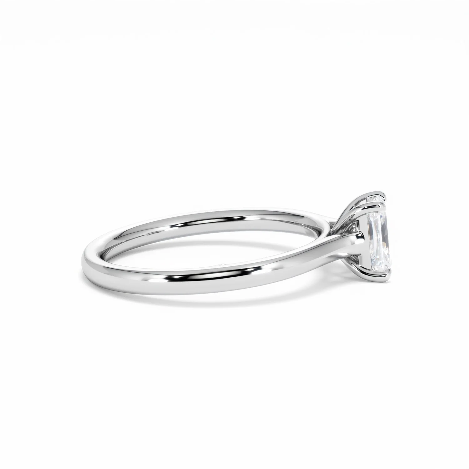 Amora Radiant 0.50ct Diamond Engagement Ring G/VS1 Set in 18K White Gold - Image 29