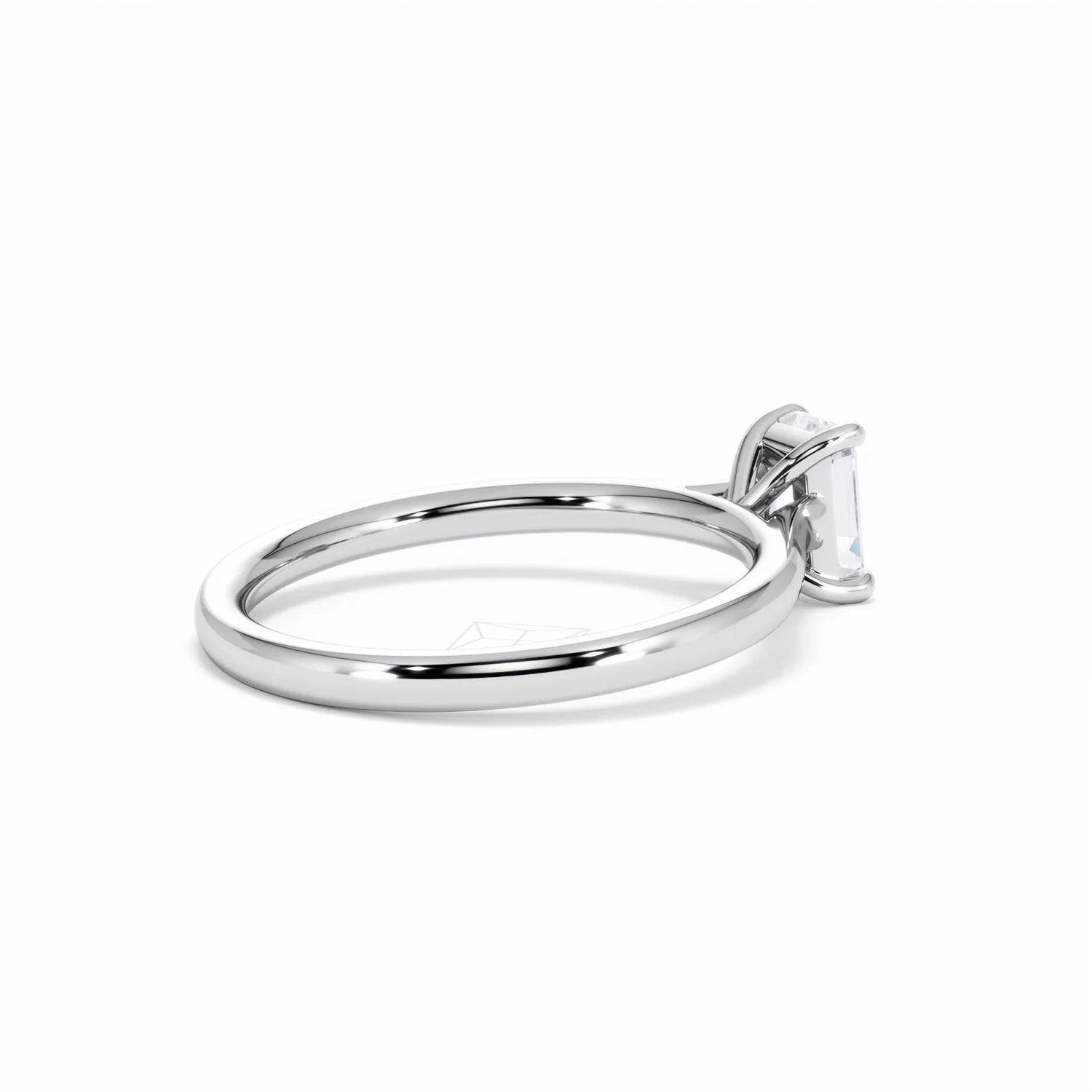 Amora Radiant 0.50ct Diamond Engagement Ring G/VS1 Set in 18K White Gold - Image 37