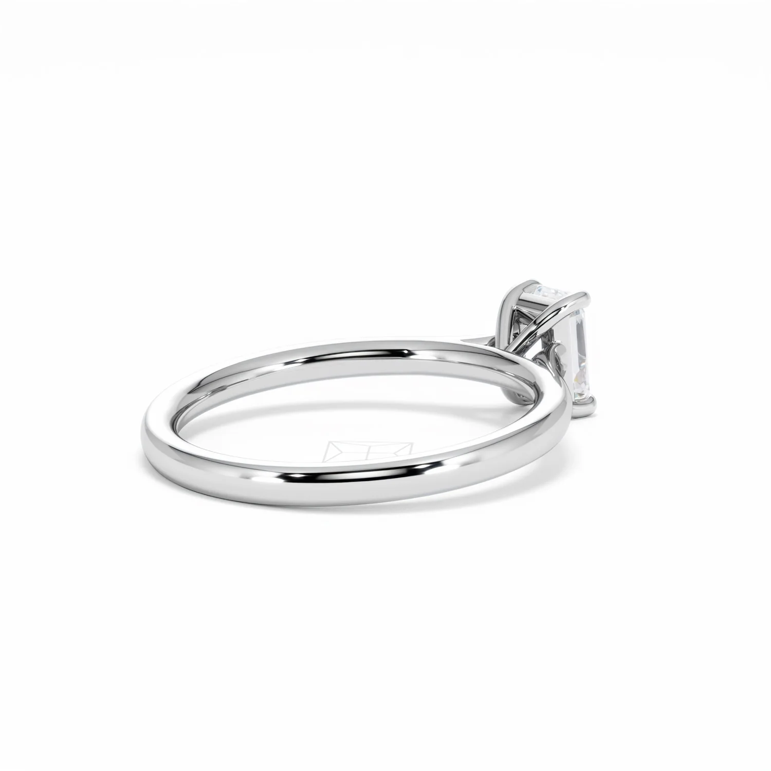 Amora Radiant 0.50ct Diamond Engagement Ring G/VS1 Set in 18K White Gold - Image 39