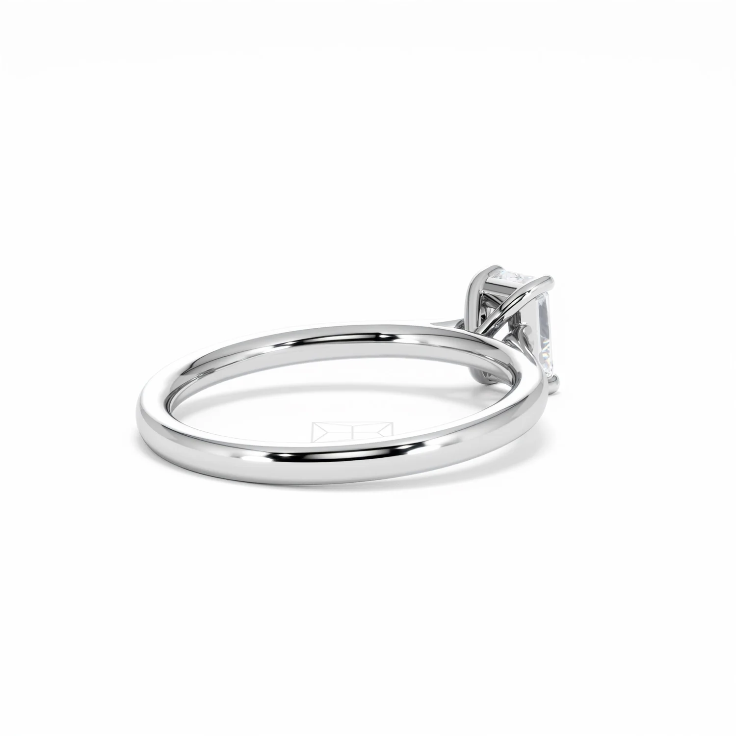 Amora Radiant 0.50ct Diamond Engagement Ring G/VS1 Set in 18K White Gold - Image 40