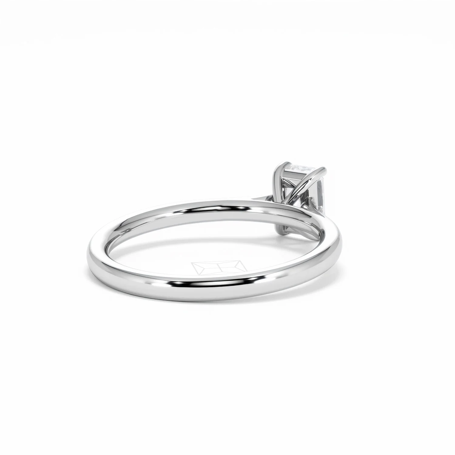 Amora Radiant 0.50ct Diamond Engagement Ring G/VS1 Set in 18K White Gold - Image 42