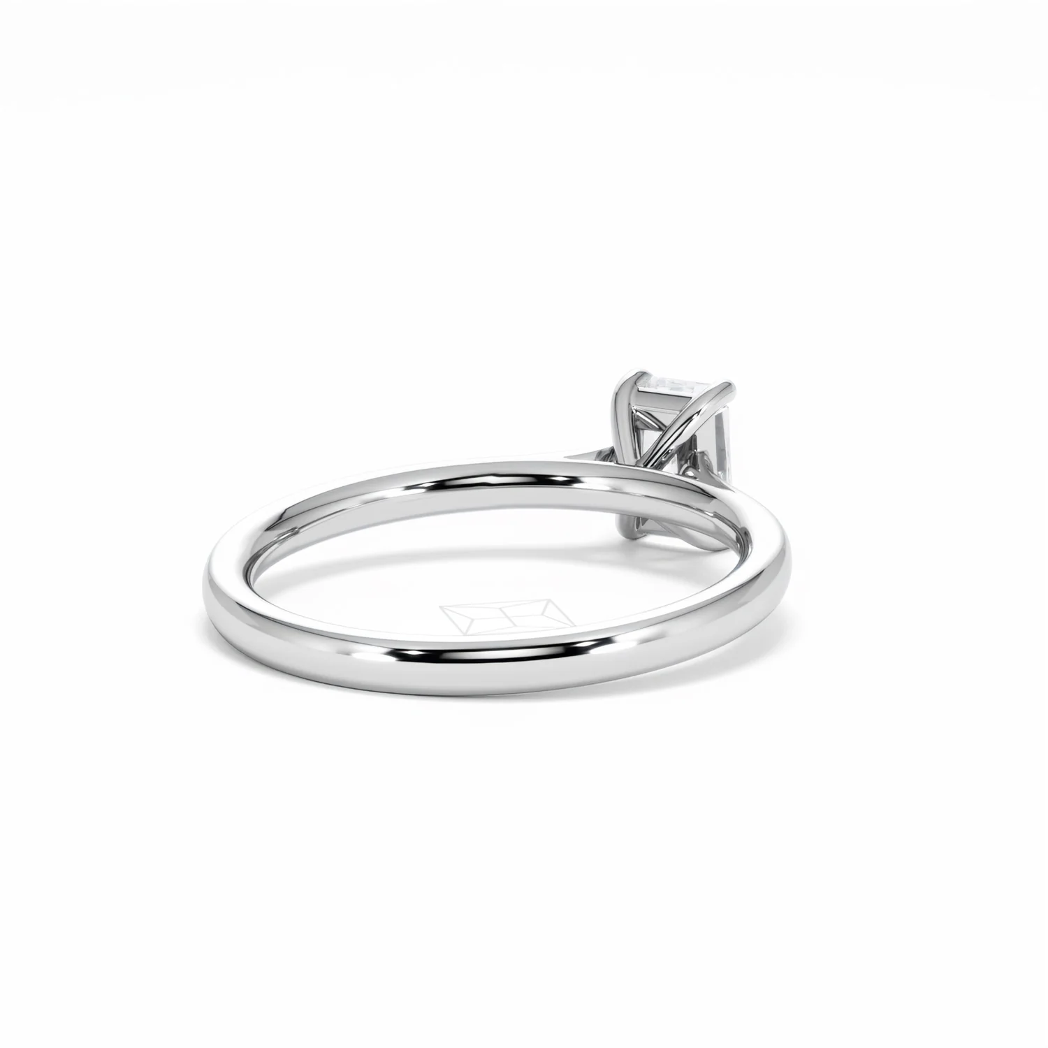 Amora Radiant 0.50ct Diamond Engagement Ring G/VS1 Set in 18K White Gold - Image 43