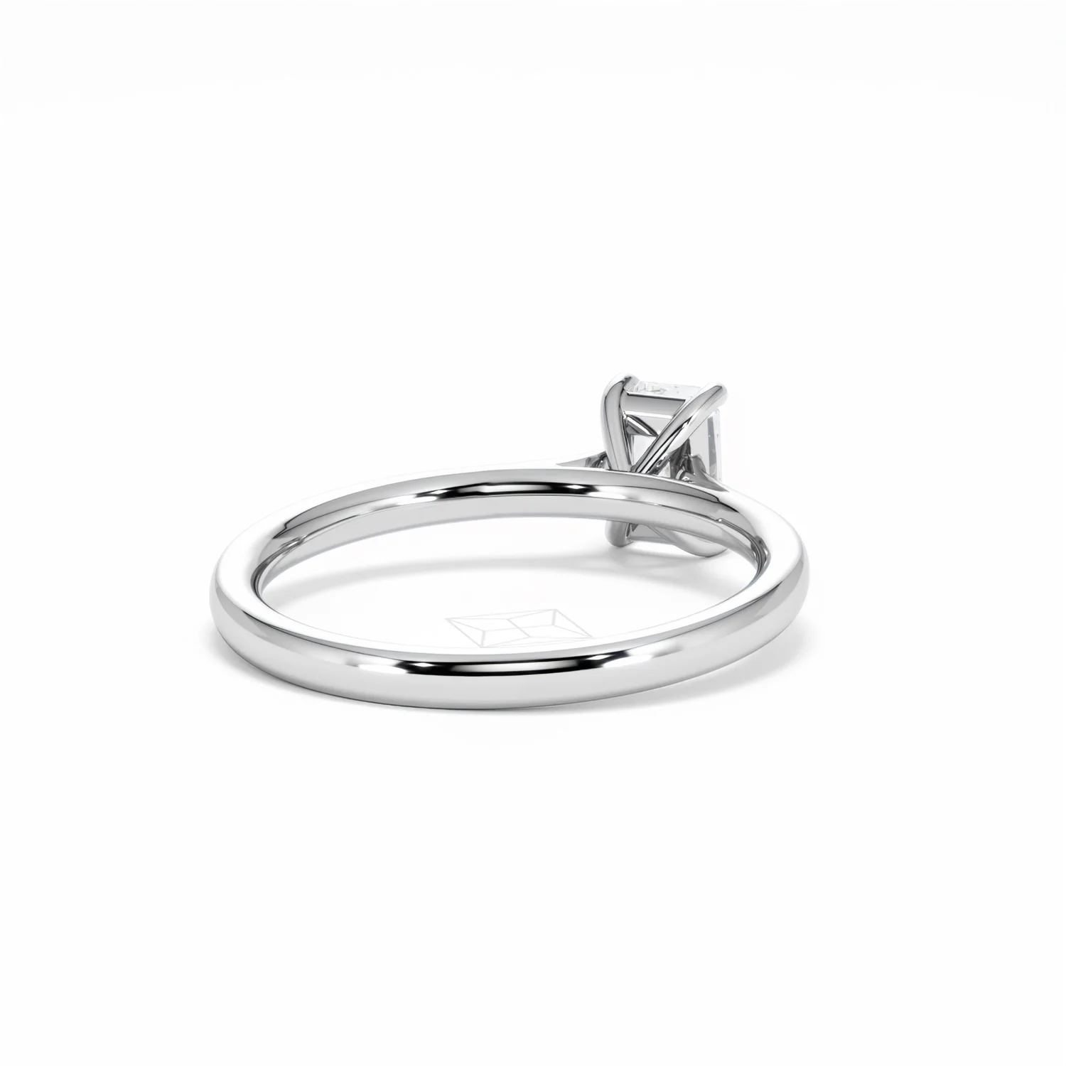 Amora Radiant 0.50ct Diamond Engagement Ring G/VS1 Set in 18K White Gold - Image 44