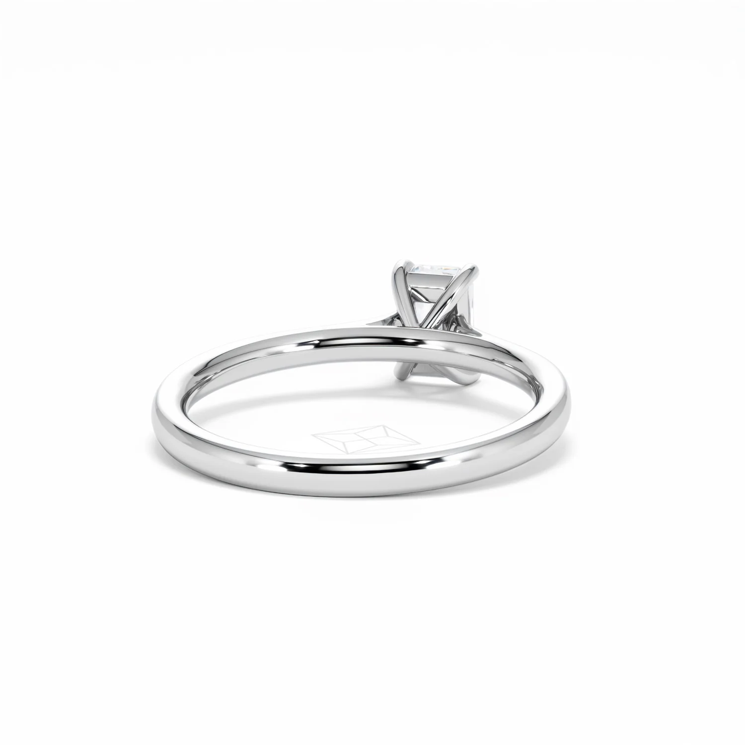 Amora Radiant 0.50ct Diamond Engagement Ring G/VS1 Set in 18K White Gold - Image 46