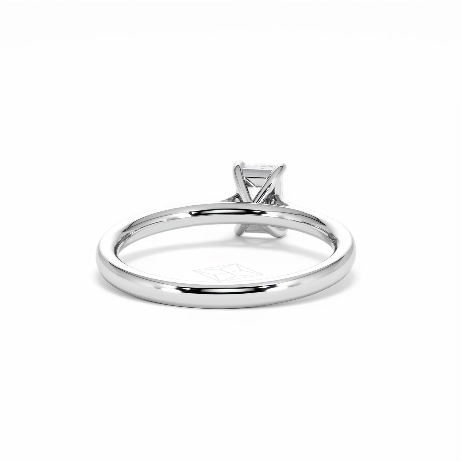 Amora Radiant 0.50ct Diamond Engagement Ring G/VS1 Set in 18K White Gold - Image 47
