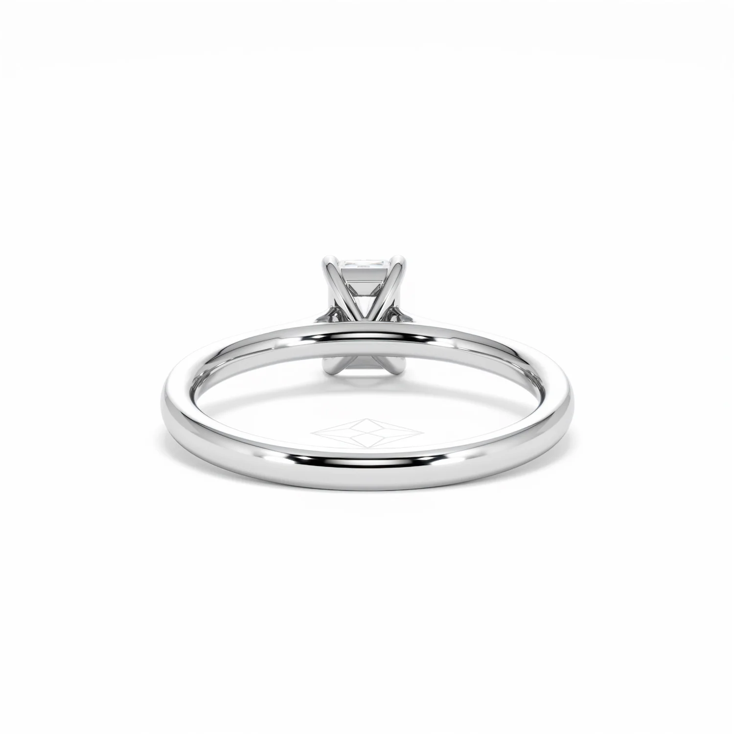 Amora Radiant 0.50ct Diamond Engagement Ring G/VS1 Set in 18K White Gold - Image 50