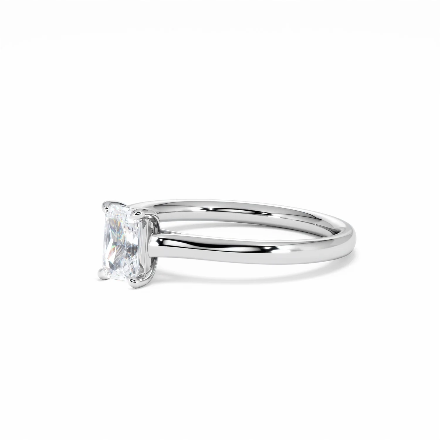 Amora Radiant 0.50ct Diamond Engagement Ring G/VS1 Set in 18K White Gold - Image 80