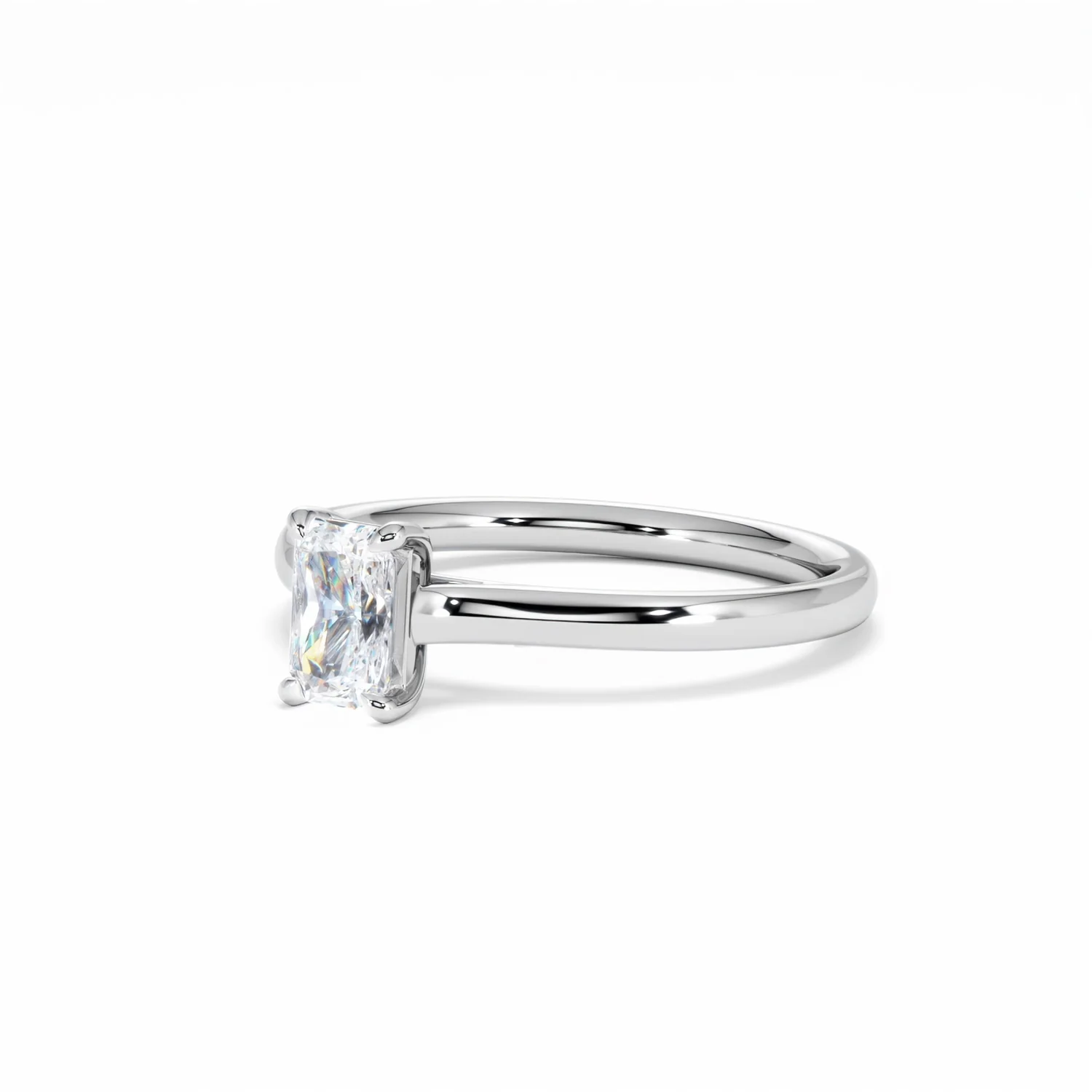 Amora Radiant 0.50ct Diamond Engagement Ring G/VS1 Set in 18K White Gold - Image 82