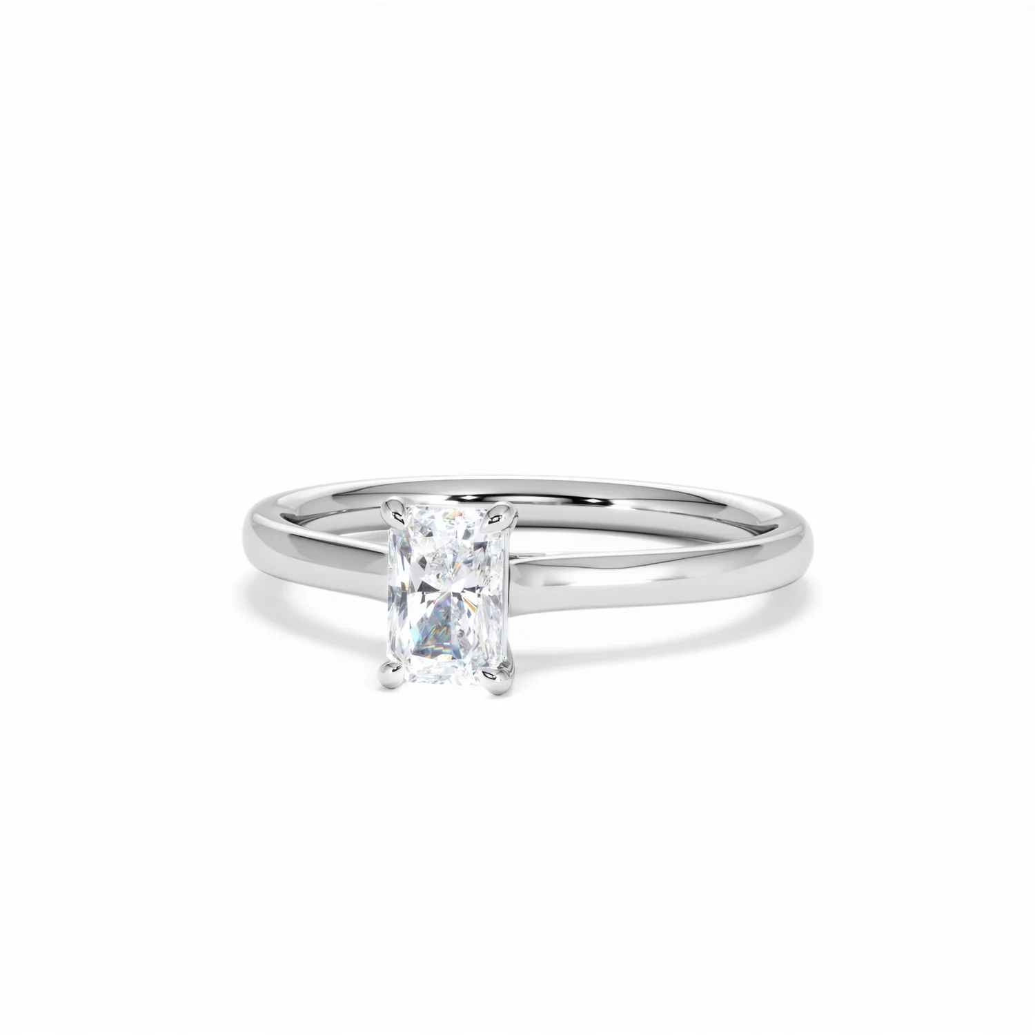 Amora Radiant 0.50ct Diamond Engagement Ring G/VS1 Set in 18K White Gold - Image 87