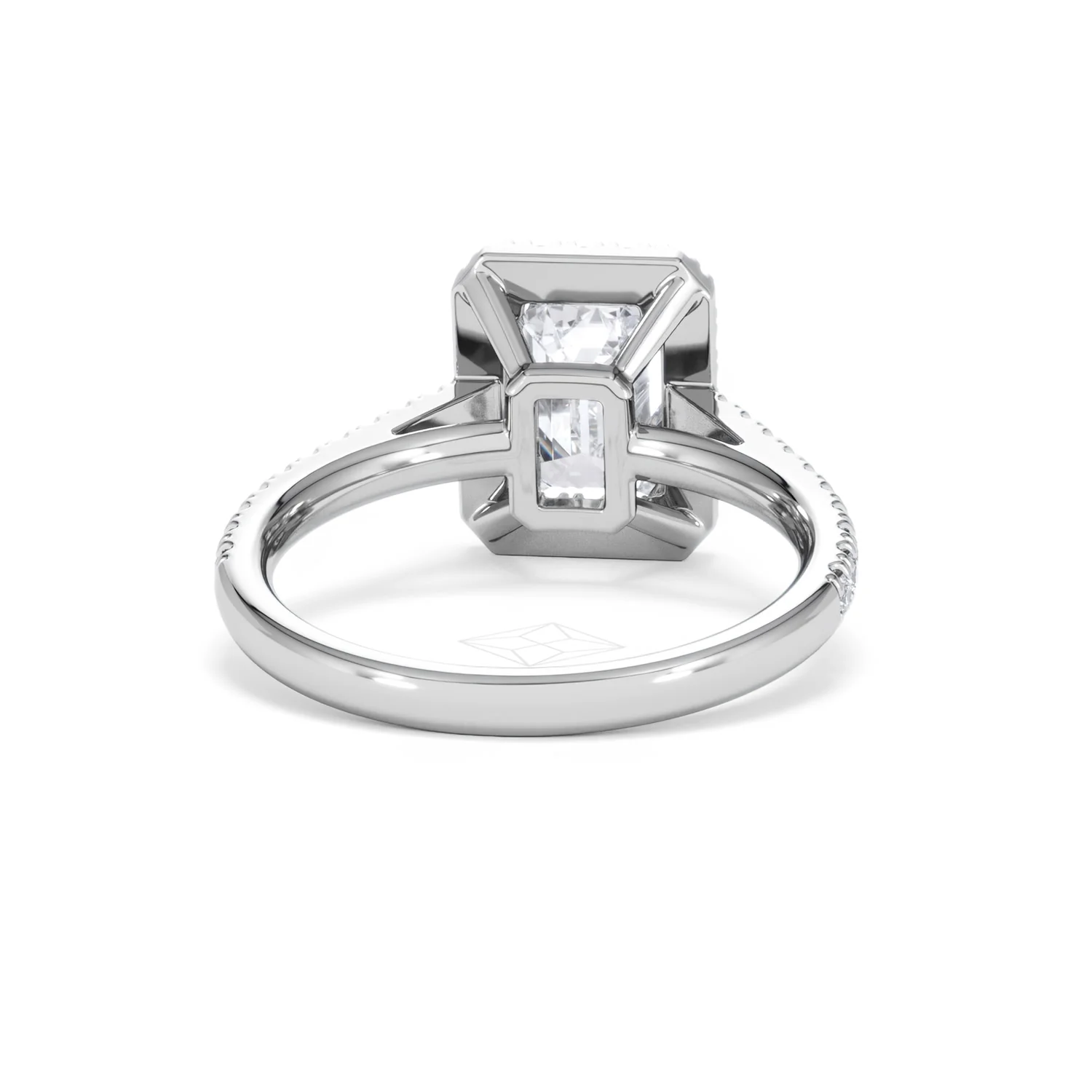 Annabelle Lab Diamond Halo Engagement Ring in Platinum 2.75ct F/VS1 - Image 49