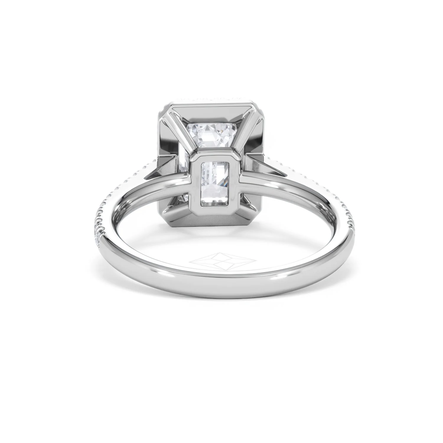 Annabelle Lab Diamond Halo Engagement Ring in Platinum 2.75ct F/VS1 - Image 52